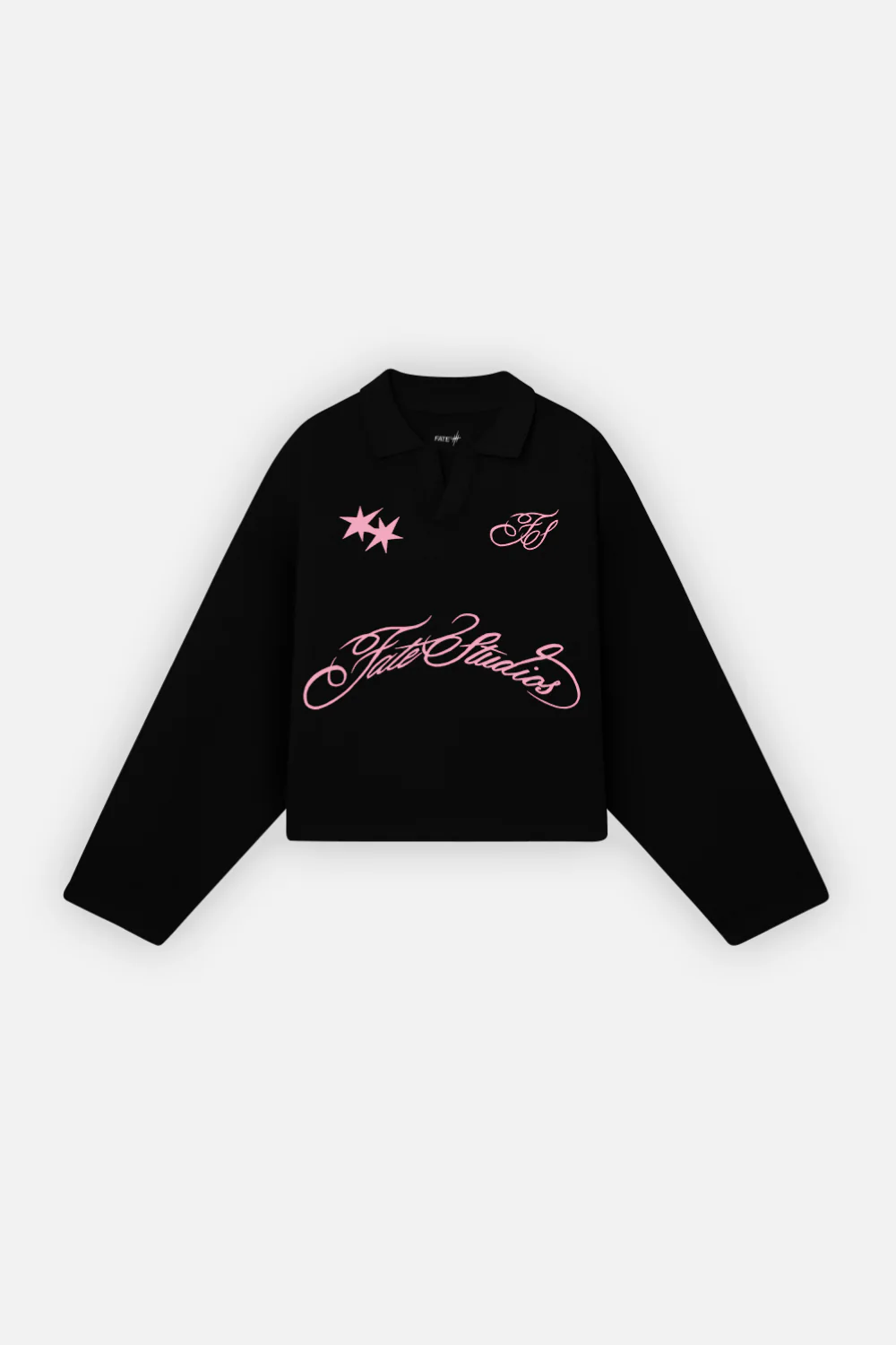 Fate Studios Script Longsleeve Polo Black