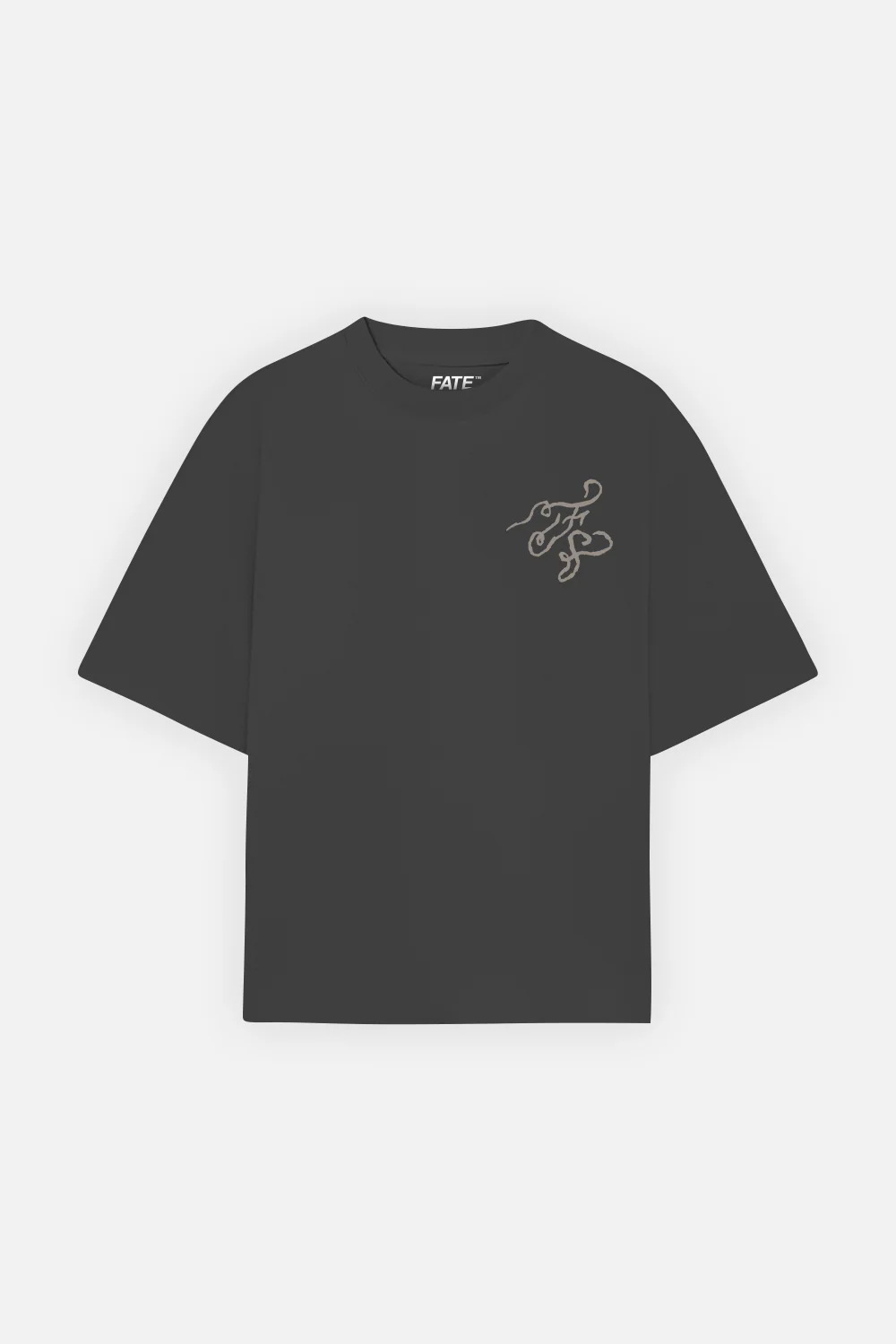Fate Studios Script Tee Oxford Grey - Image 3