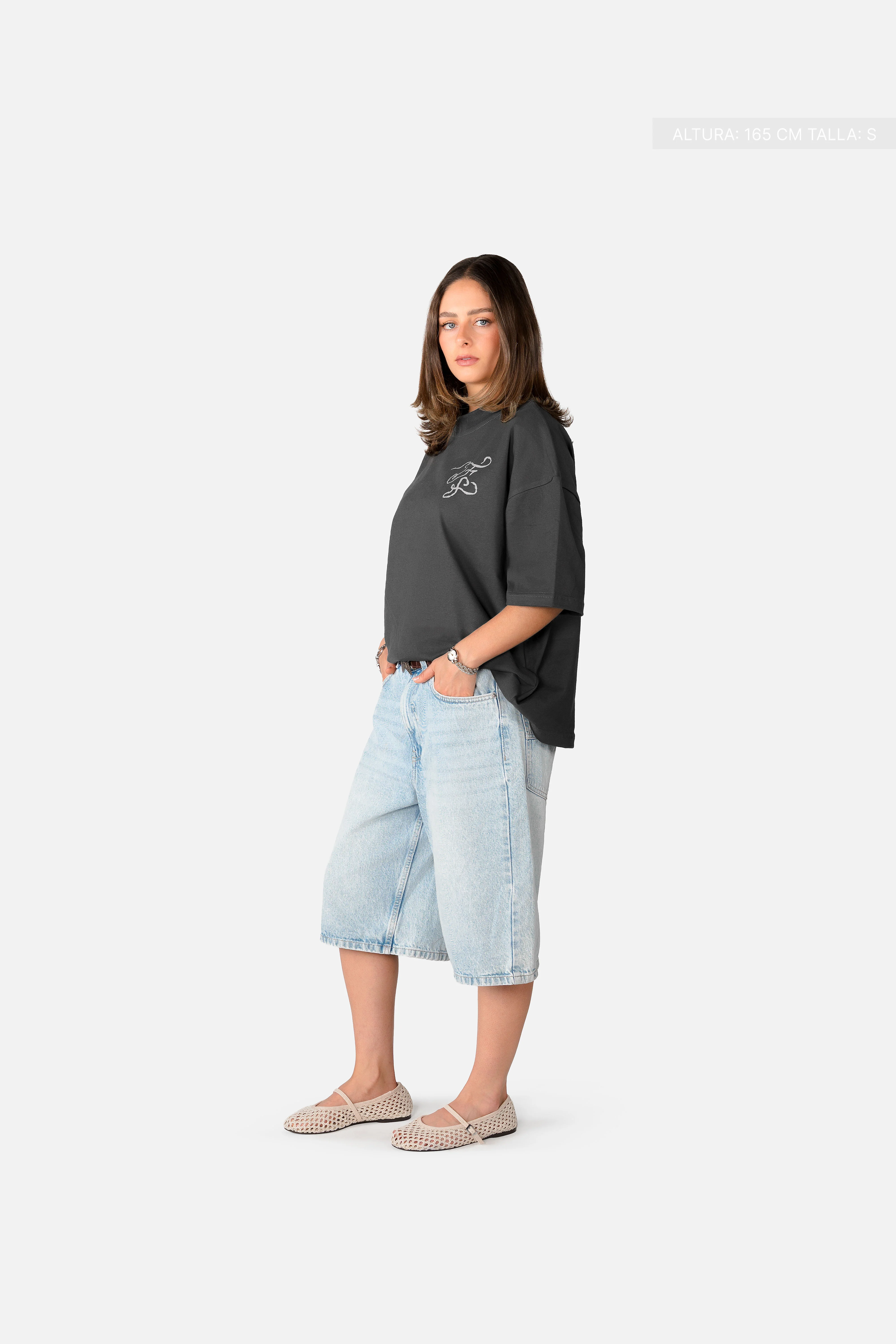 Fate Studios Script Tee Oxford Grey - Image 7