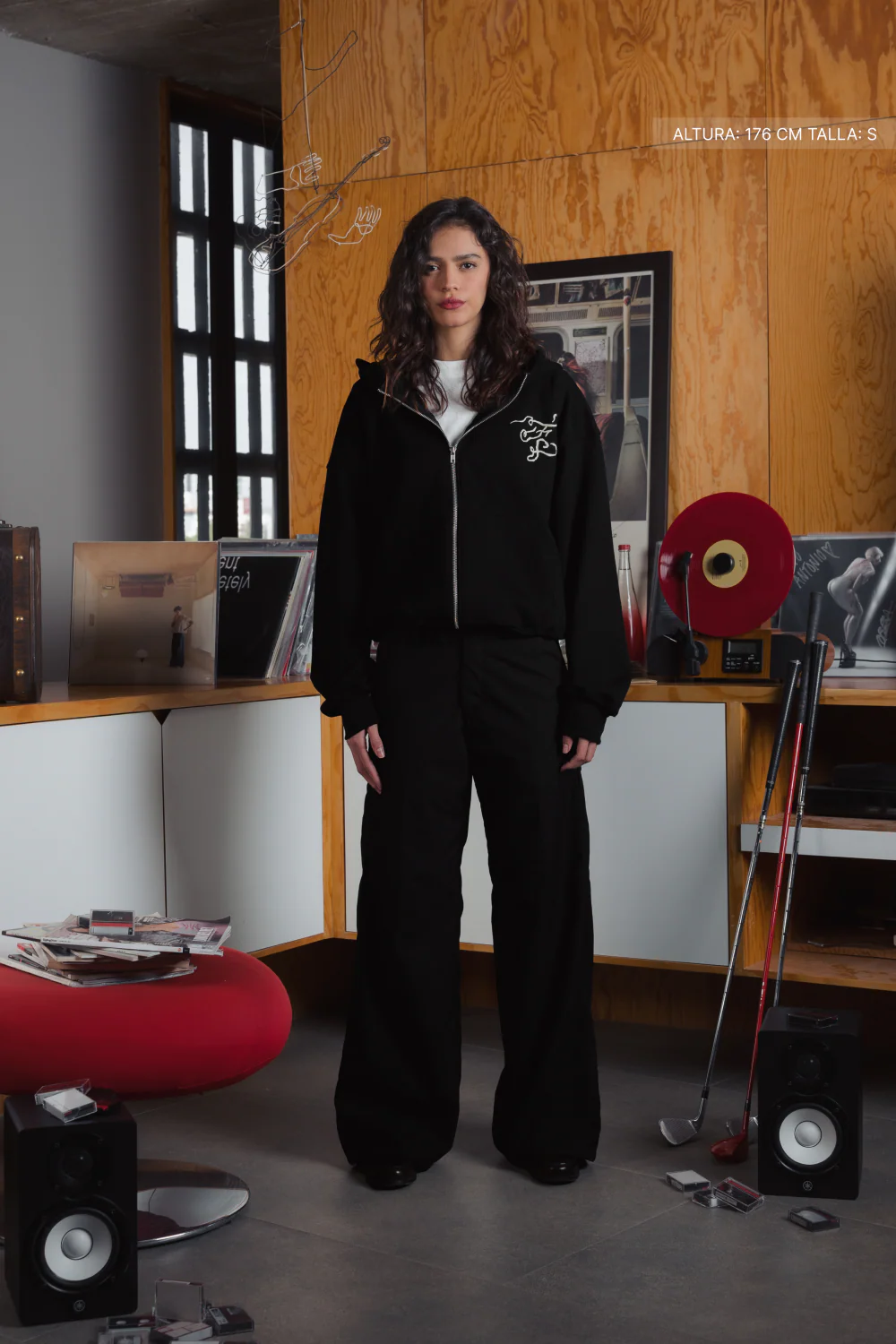 Fate Studios Script Zip Hoodie Vantablack - Image 4