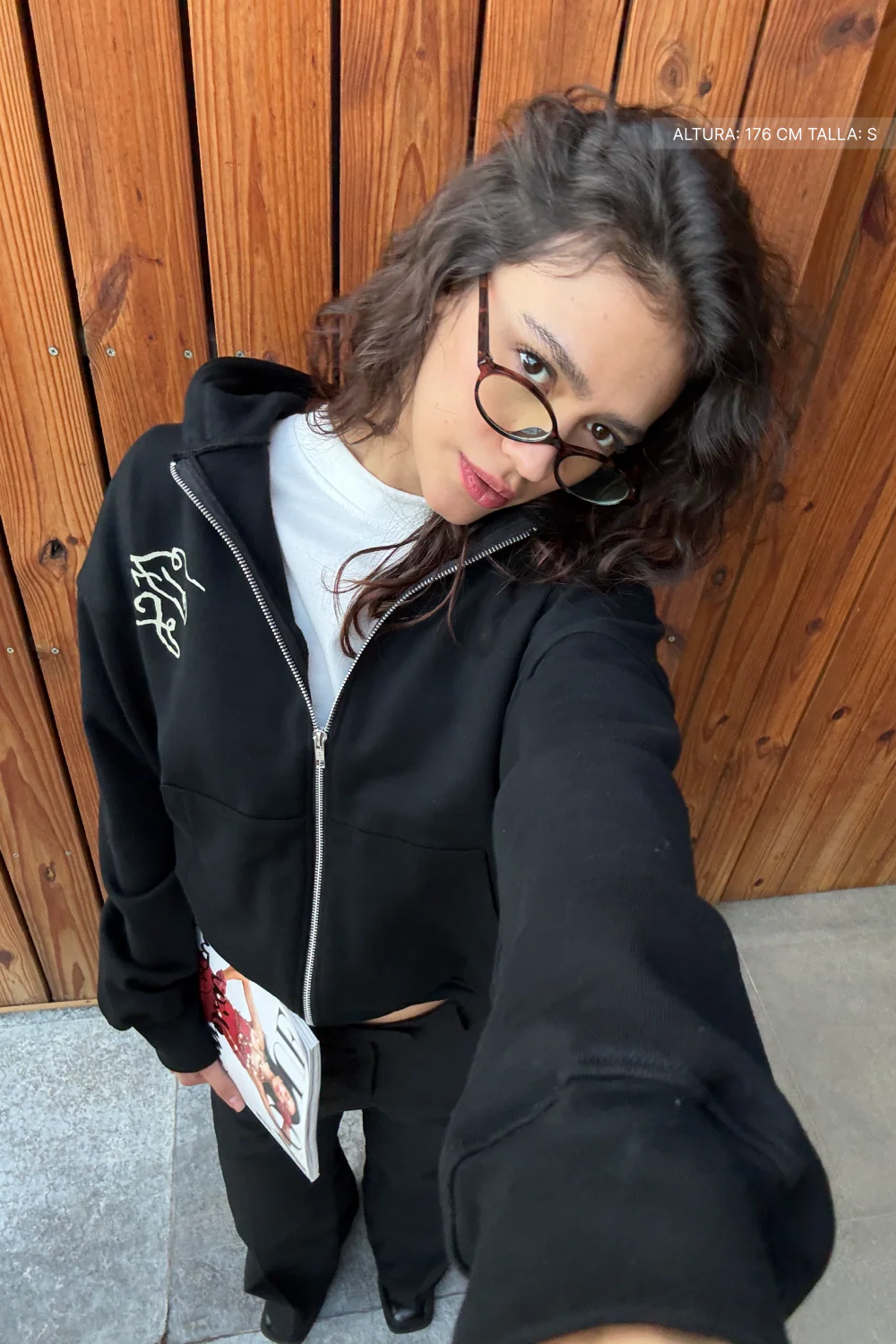 Fate Studios Script Zip Hoodie Vantablack - Image 6