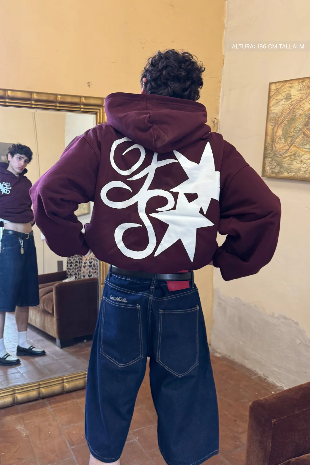 FS Sparks Hoodie Burgundy - Image 8