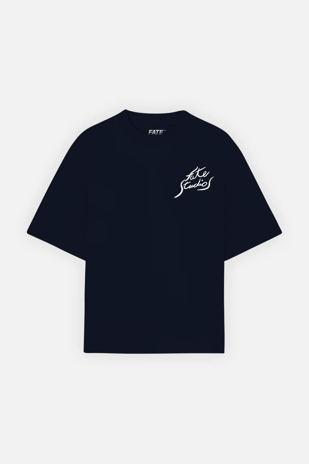 Fate Studios Letterscript Tee Navy Blue - Image 3