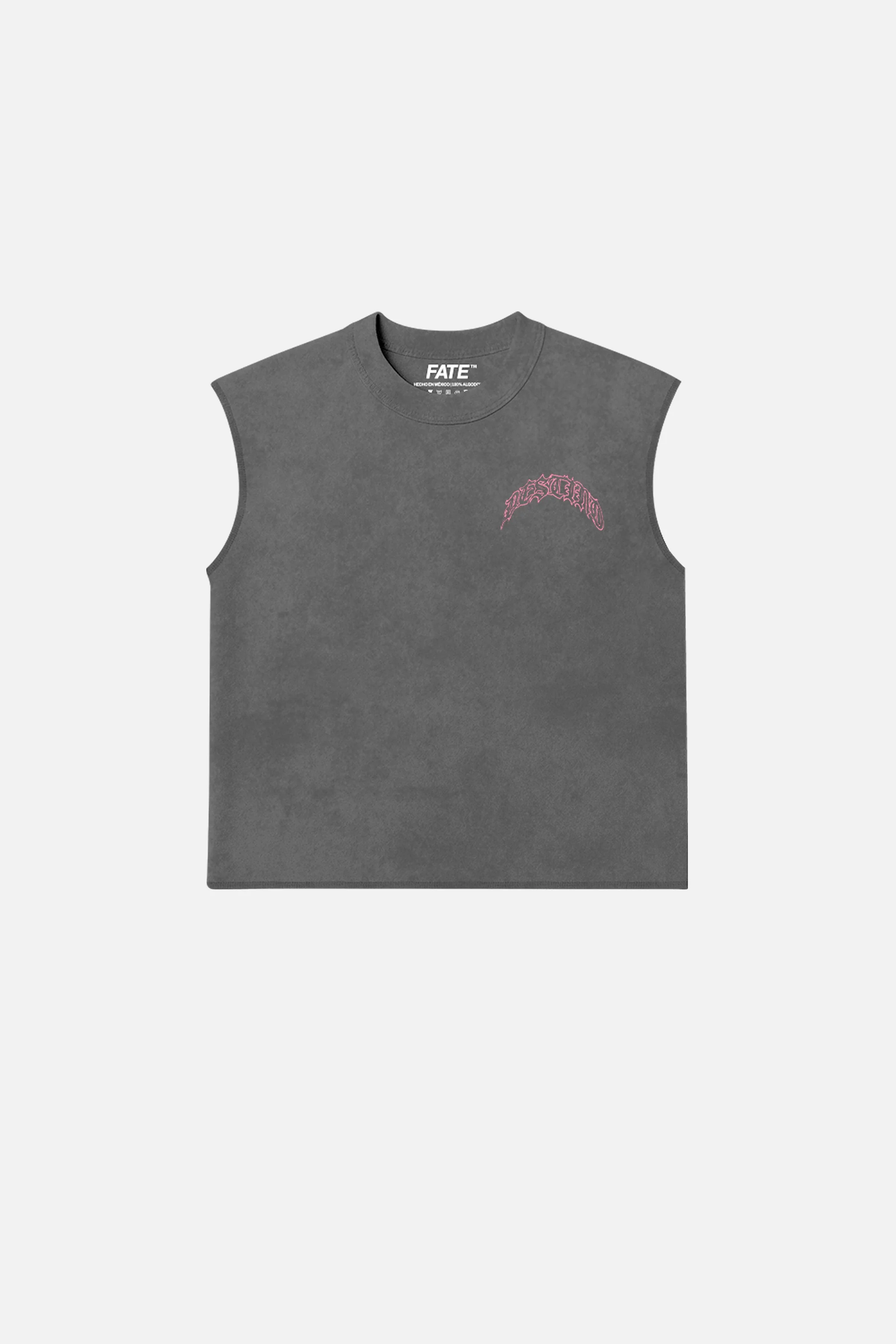 Fate Two Horse Sparks Tank Top Washed Grey - Image 3