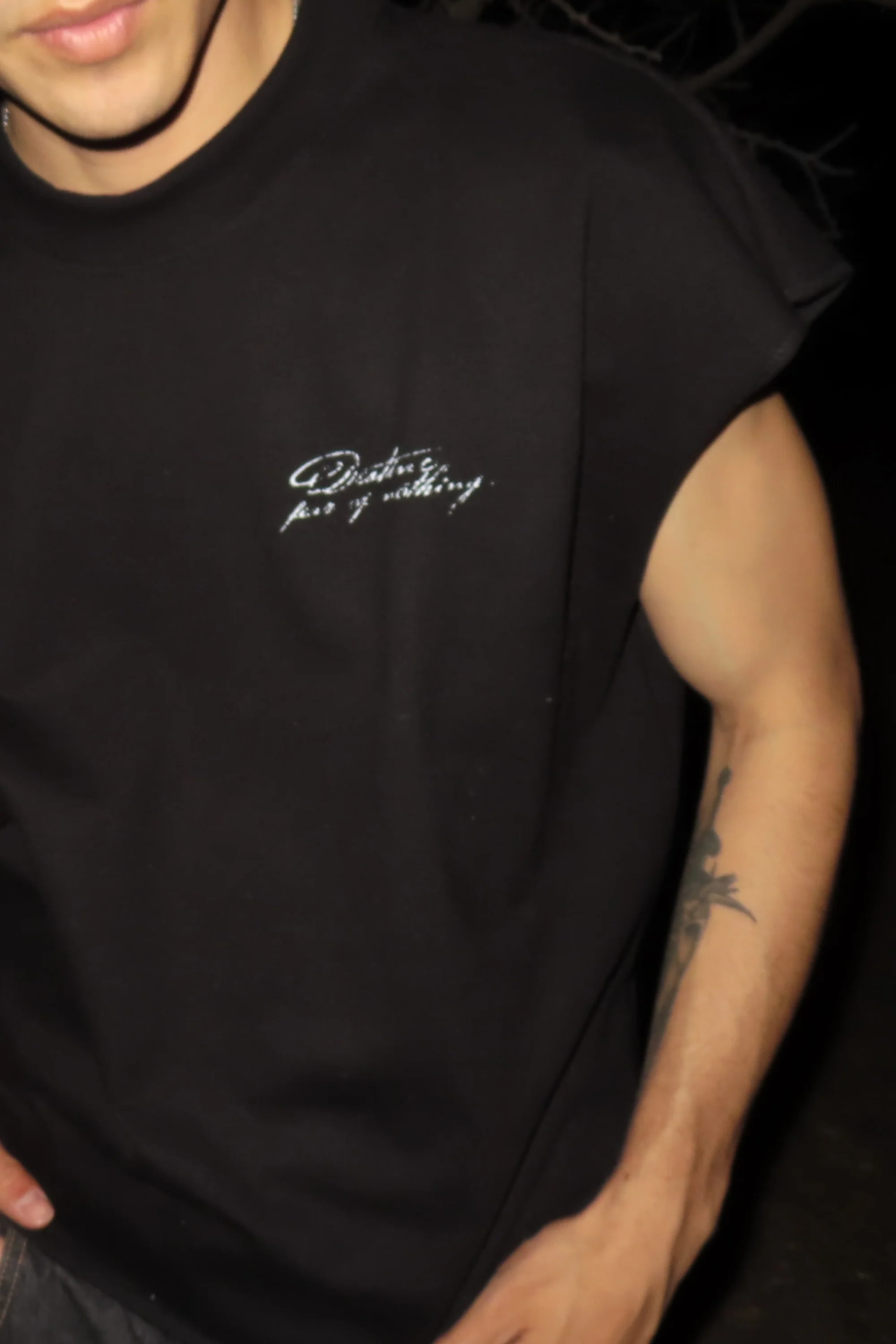Fear of Nothing Tank Top Black - Image 4