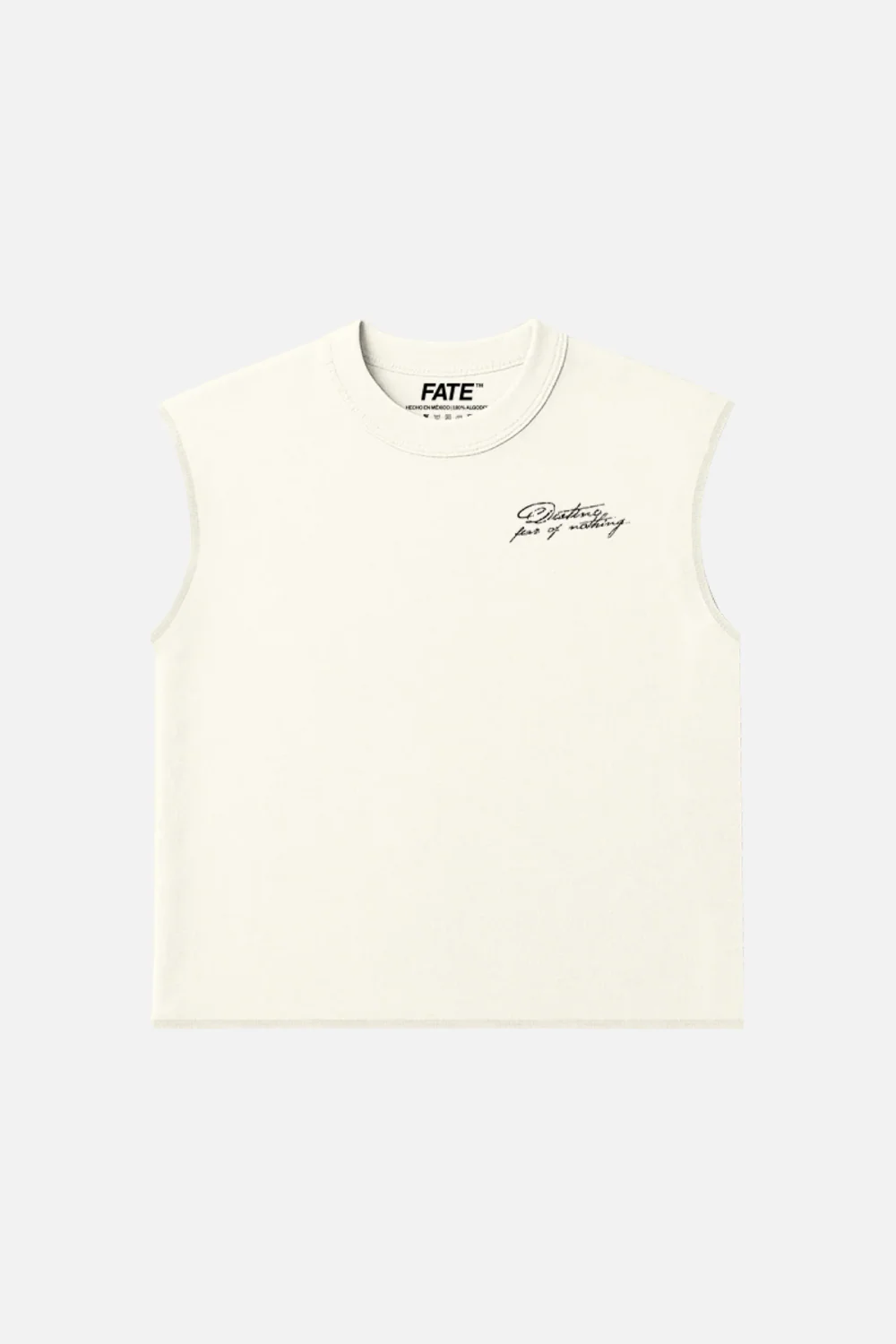 Fear of Nothing Tank Top Ivory - Image 3