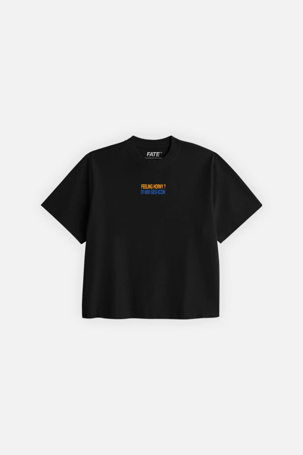 Feeling Horny Crop Tee Black - Image 3