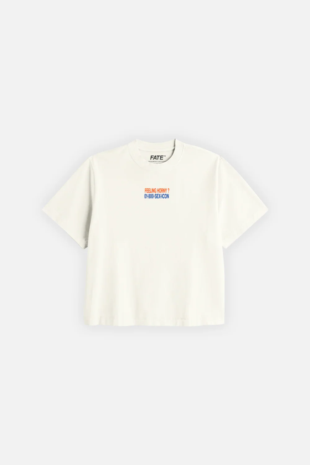 Feeling Horny Crop Tee Ivory - Image 3
