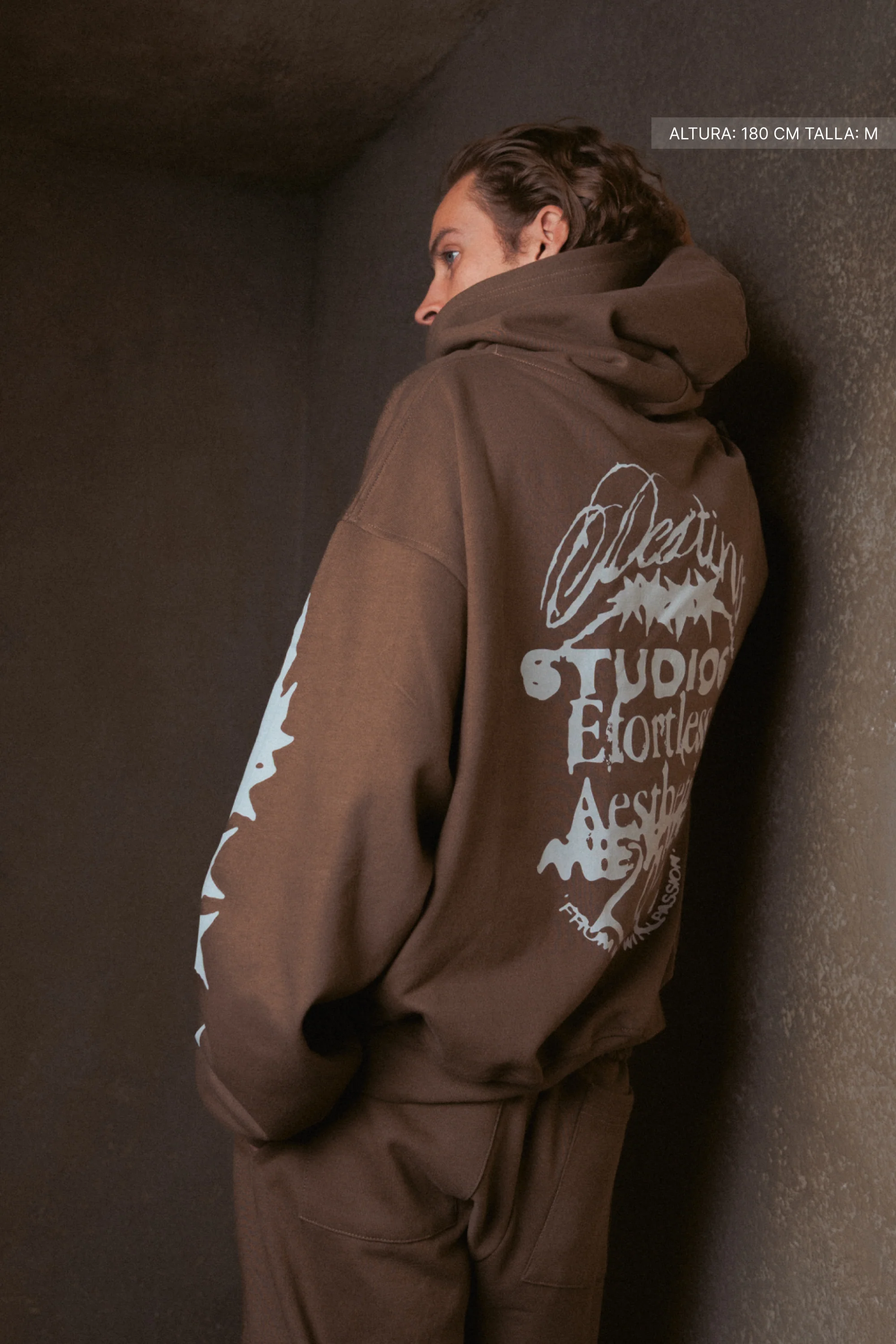 Four Sparks Hoodie Mocha Brown - Image 4