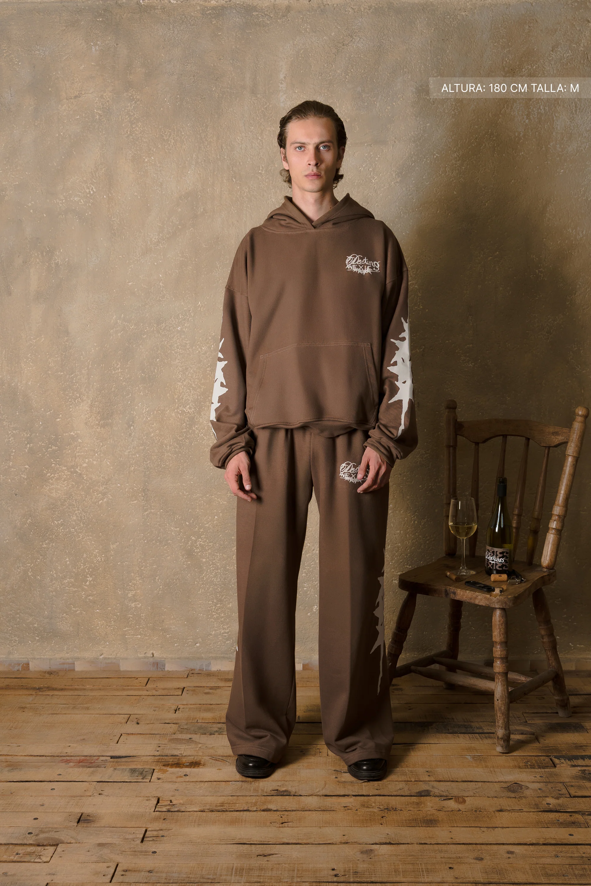Four Sparks Hoodie Mocha Brown - Image 5