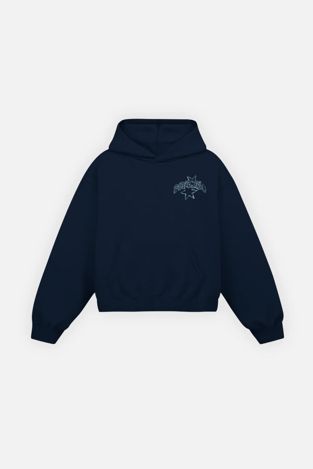 Gothic Sparks Hoodie Midnight Blue - Image 3