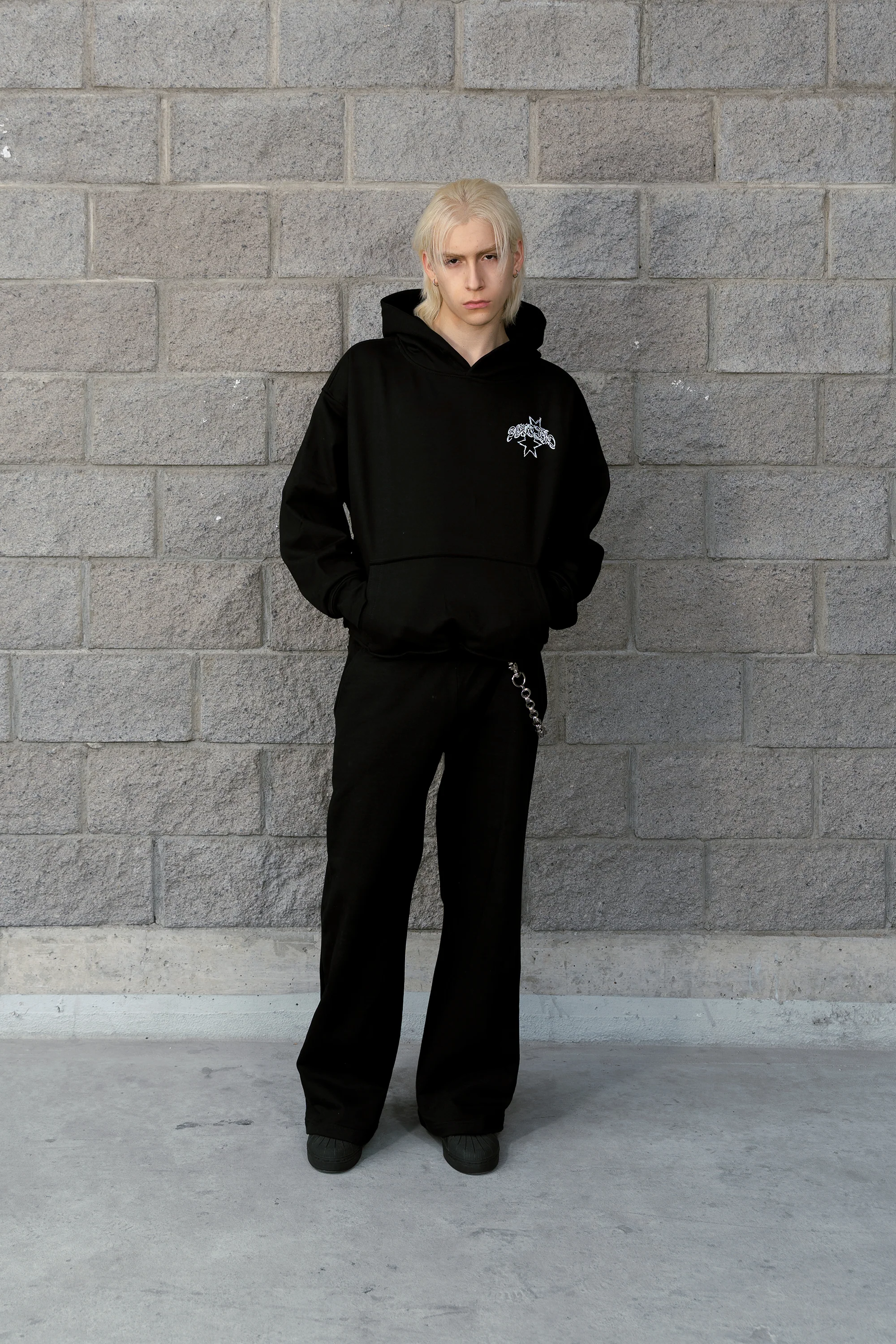 Gothic Sparks Hoodie Vantablack - Image 4