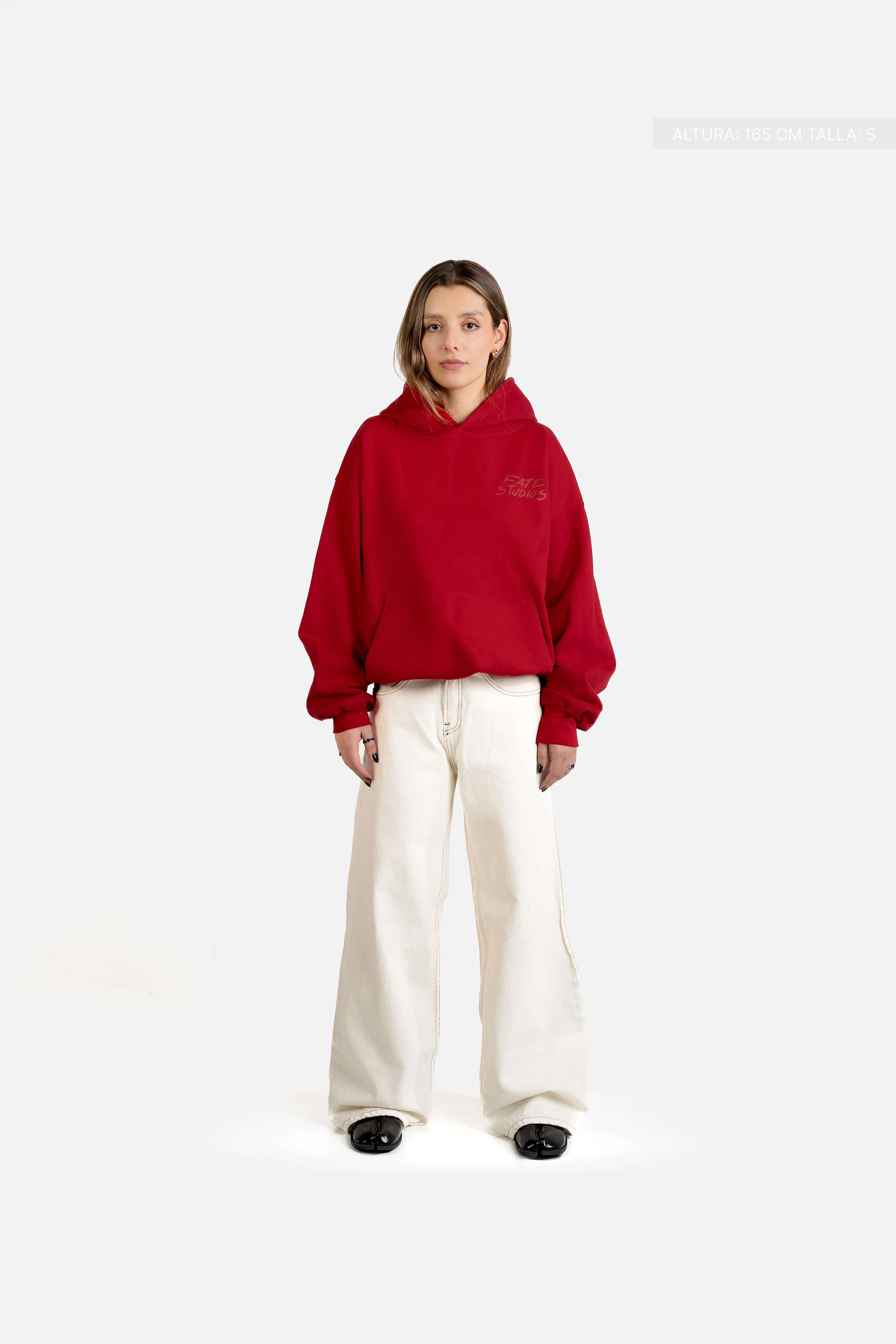 I Told Chat Hoodie Cherry Red - Image 5
