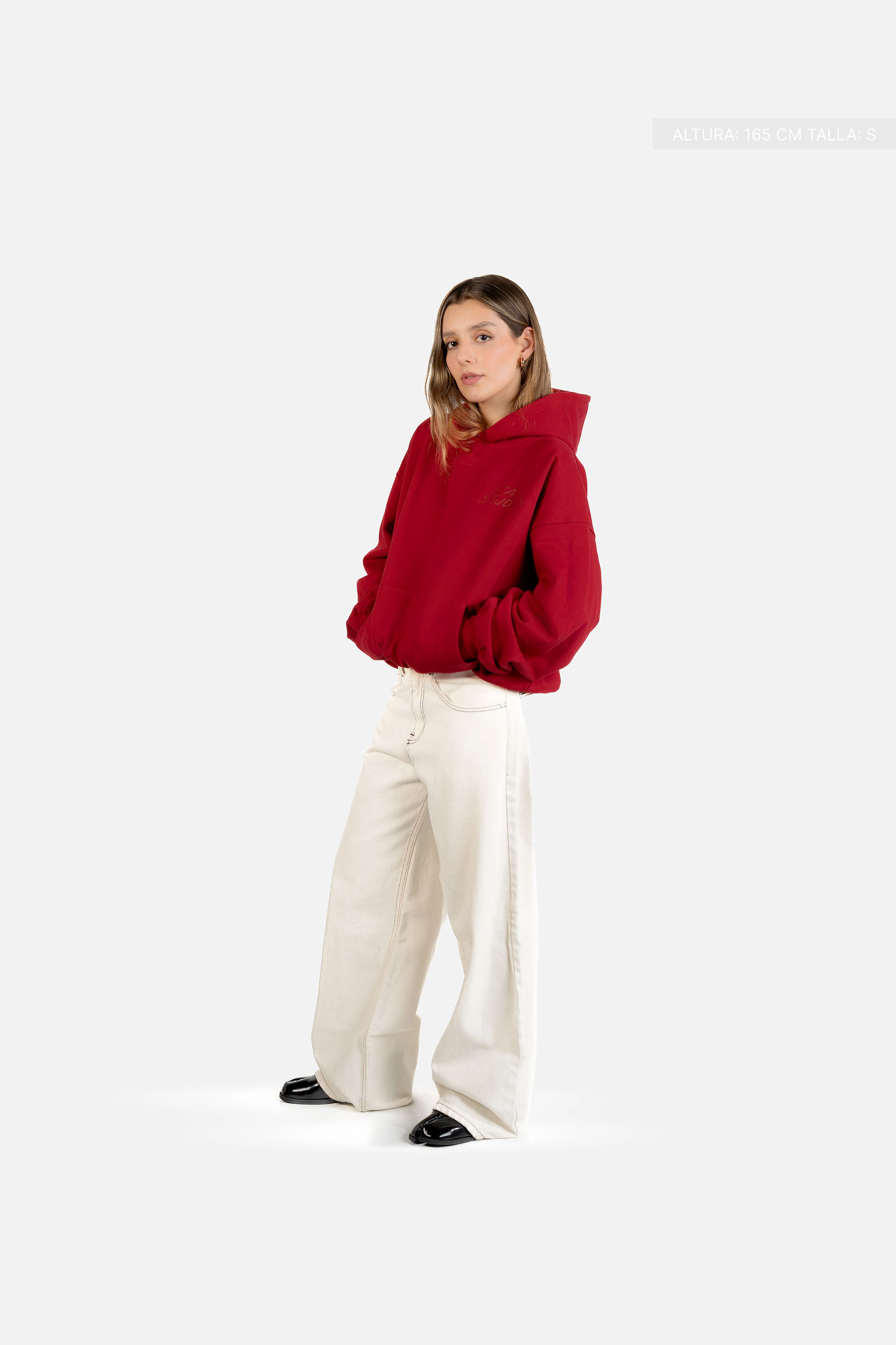 I Told Chat Hoodie Cherry Red - Image 7