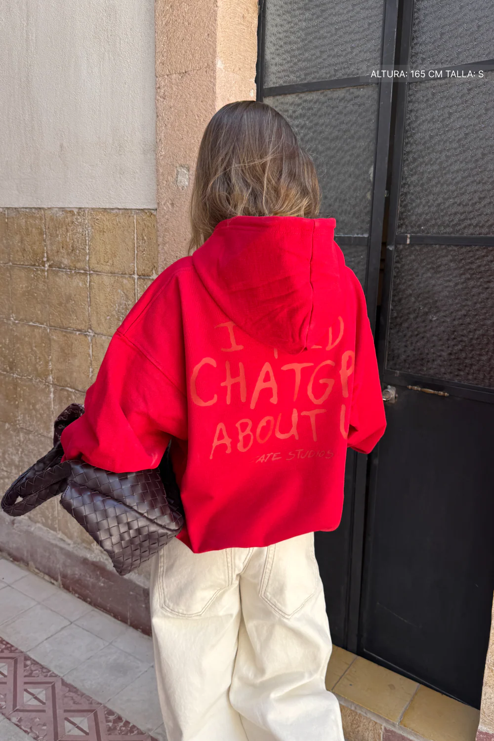 I Told Chat Hoodie Cherry Red - Image 8