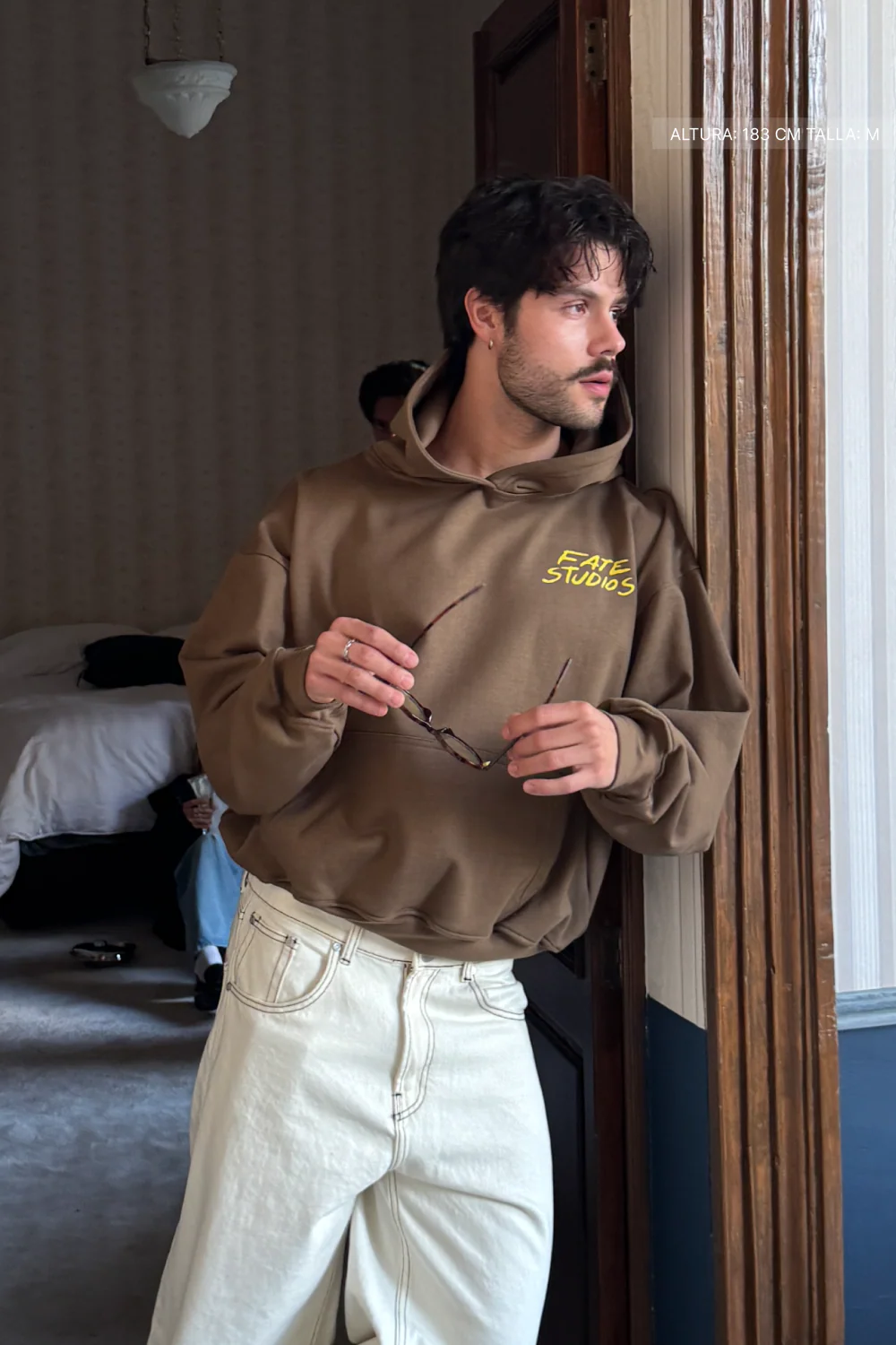 I Told Chat Hoodie Mocha Brown - Image 4