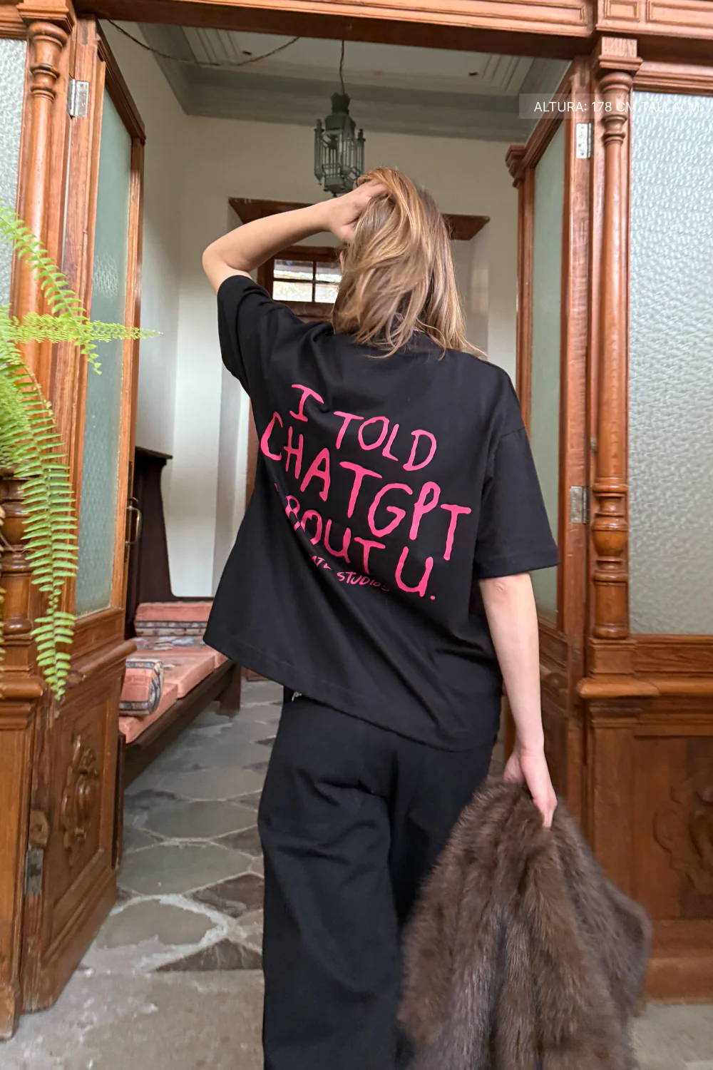 I Told Chat Tee Black - Image 2