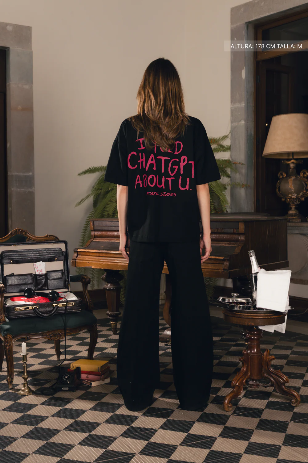 I Told Chat Tee Black - Image 7
