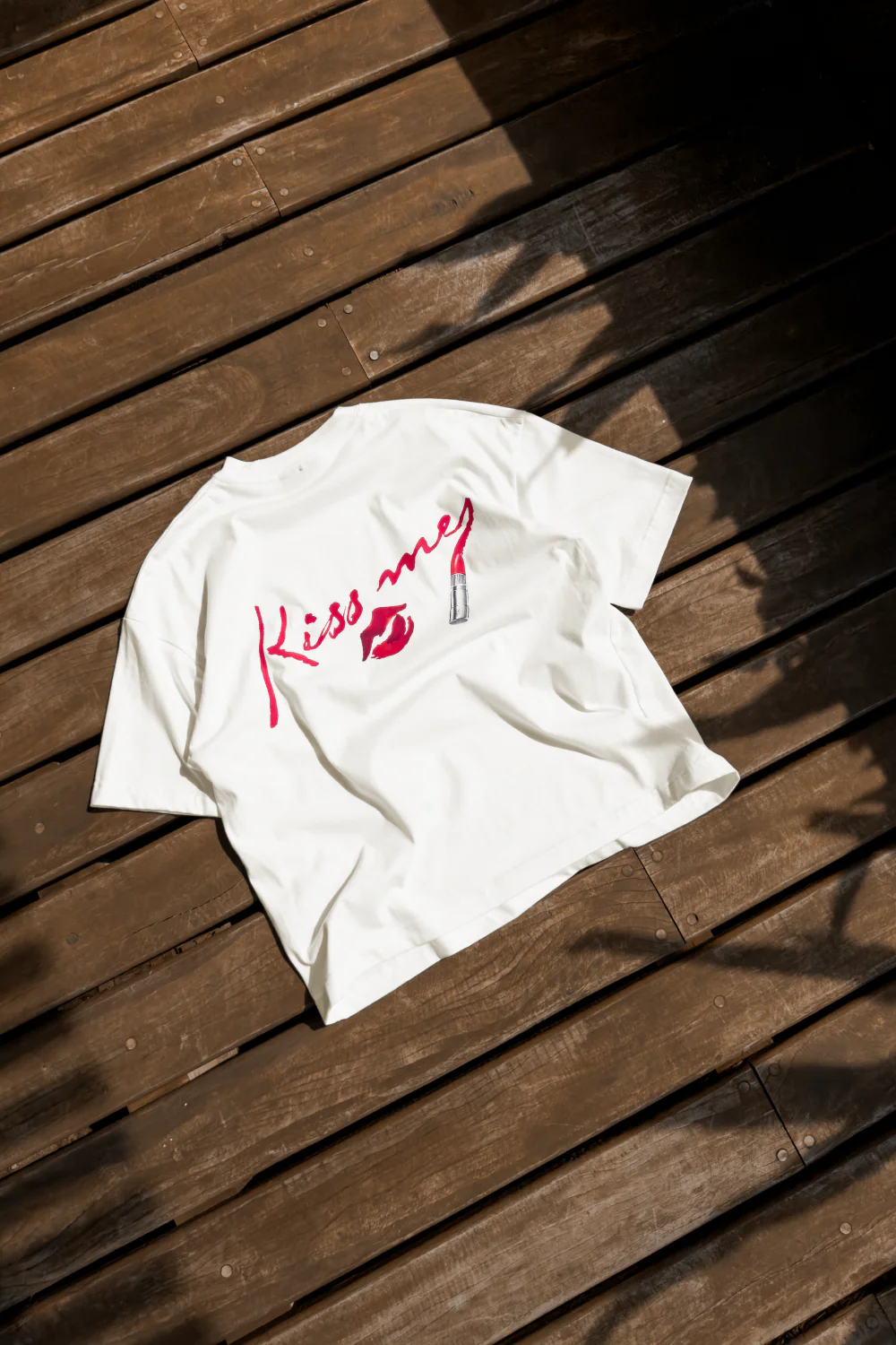 Kiss Me Tee Ivory - Image 2