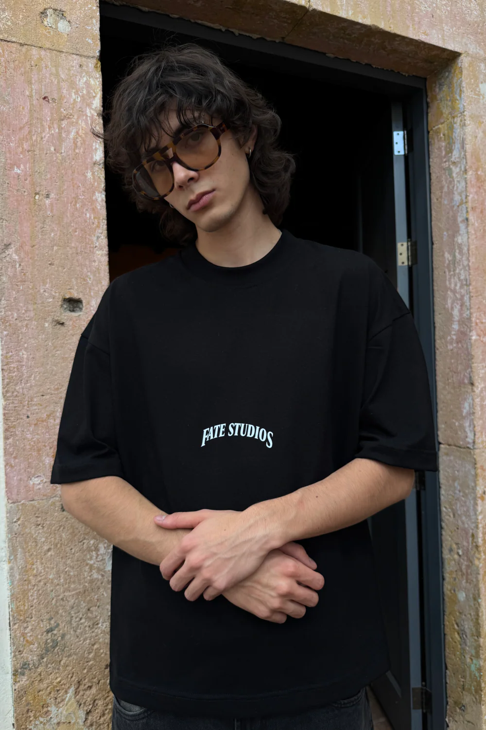 Laurels & Spikes Tee Black - Image 4