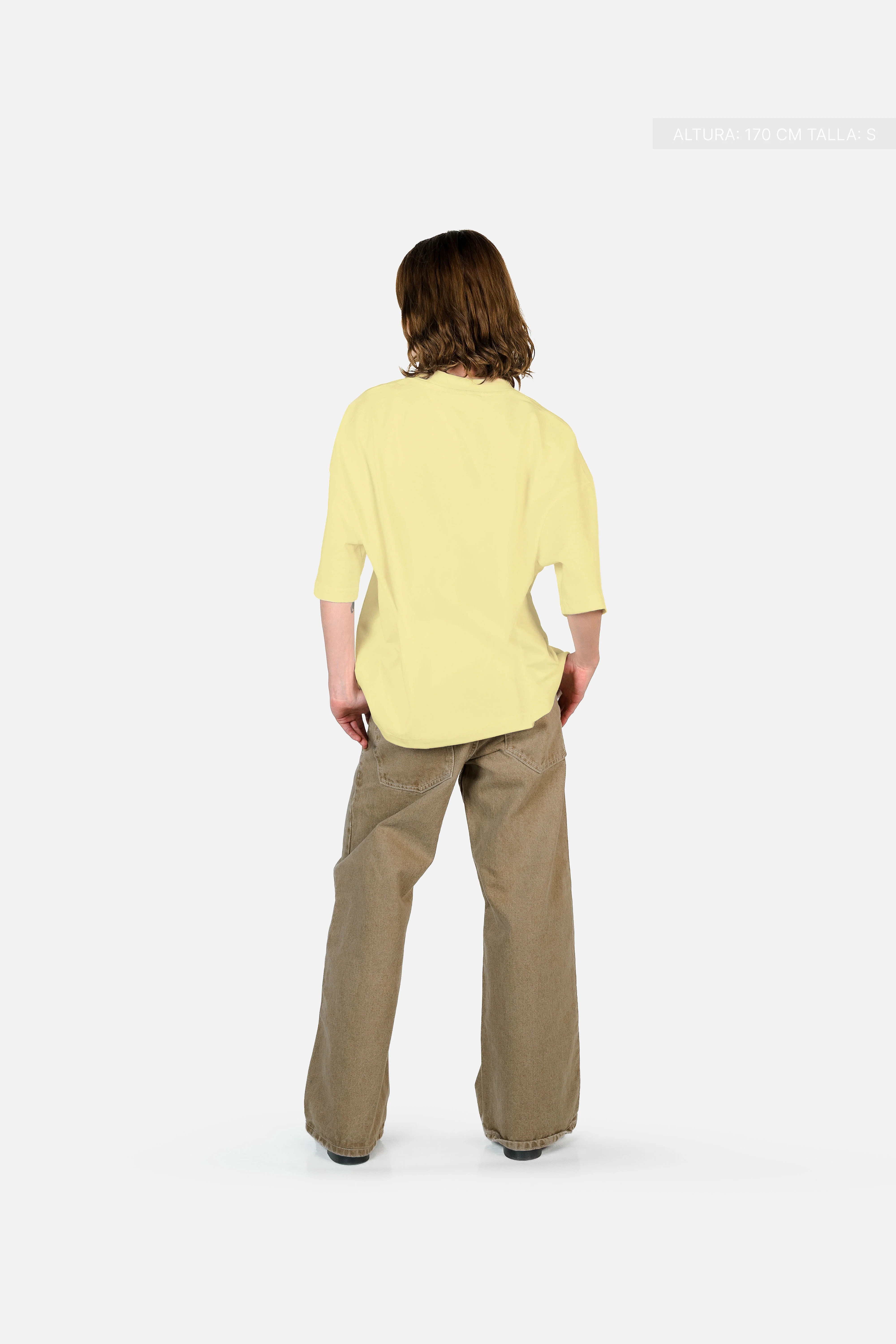 Legacy Semi-Oversized T-Shirt Canary Yellow - Image 4