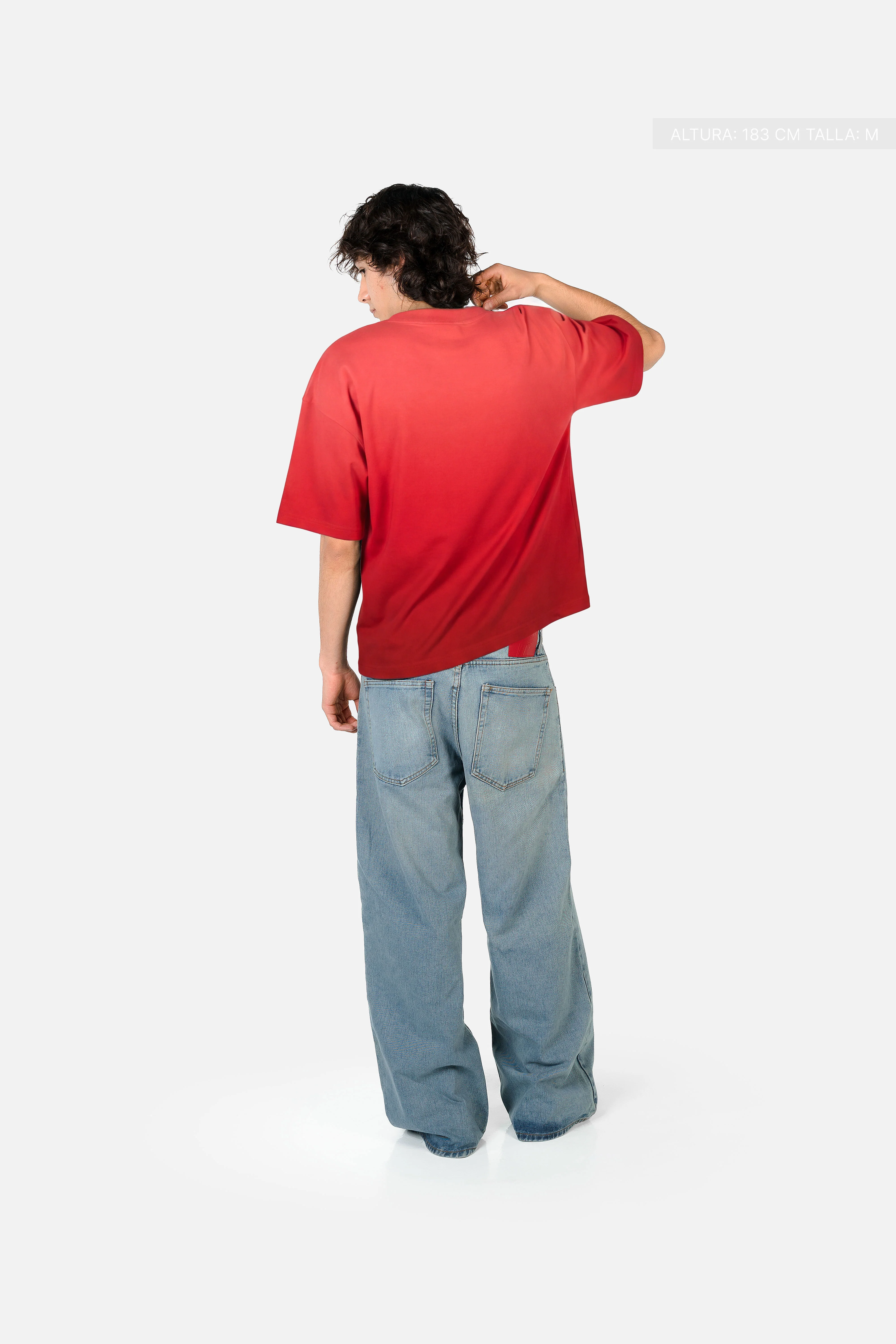 Legacy Semi-Oversized T-Shirt Faded Red - Image 4