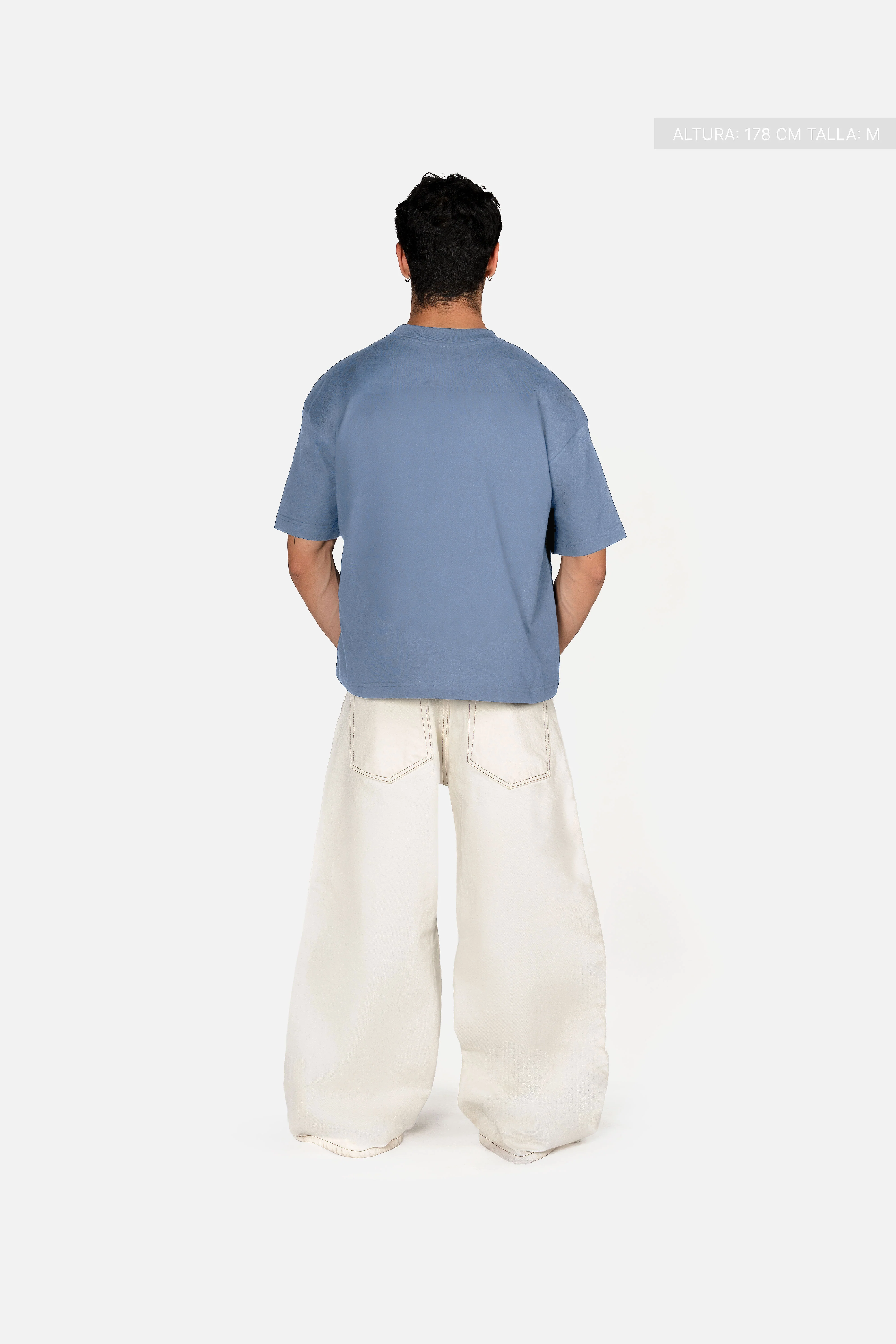 Legacy Semi-Oversized T-Shirt Iron Blue - Image 4
