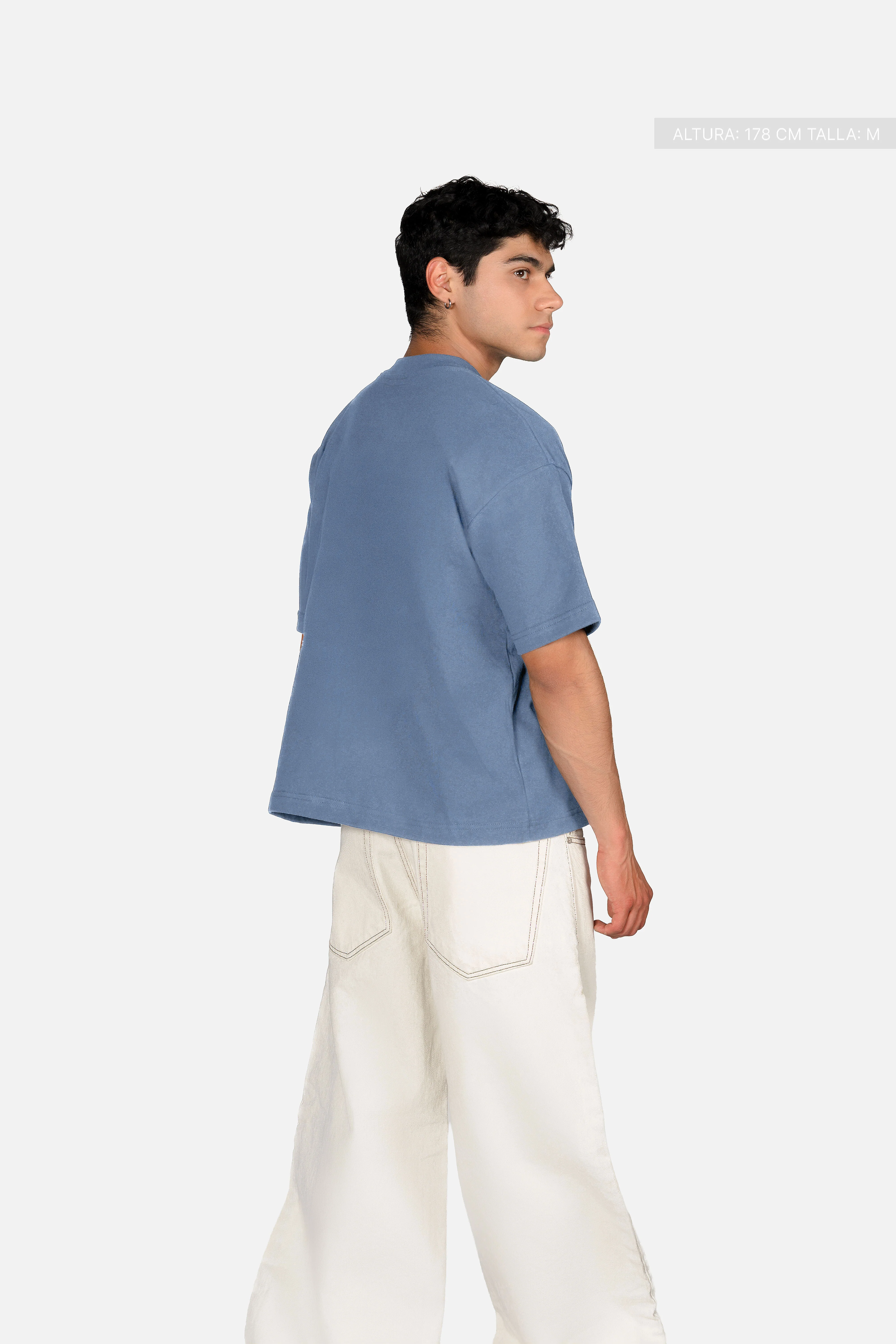 Legacy Semi-Oversized T-Shirt Iron Blue - Image 5