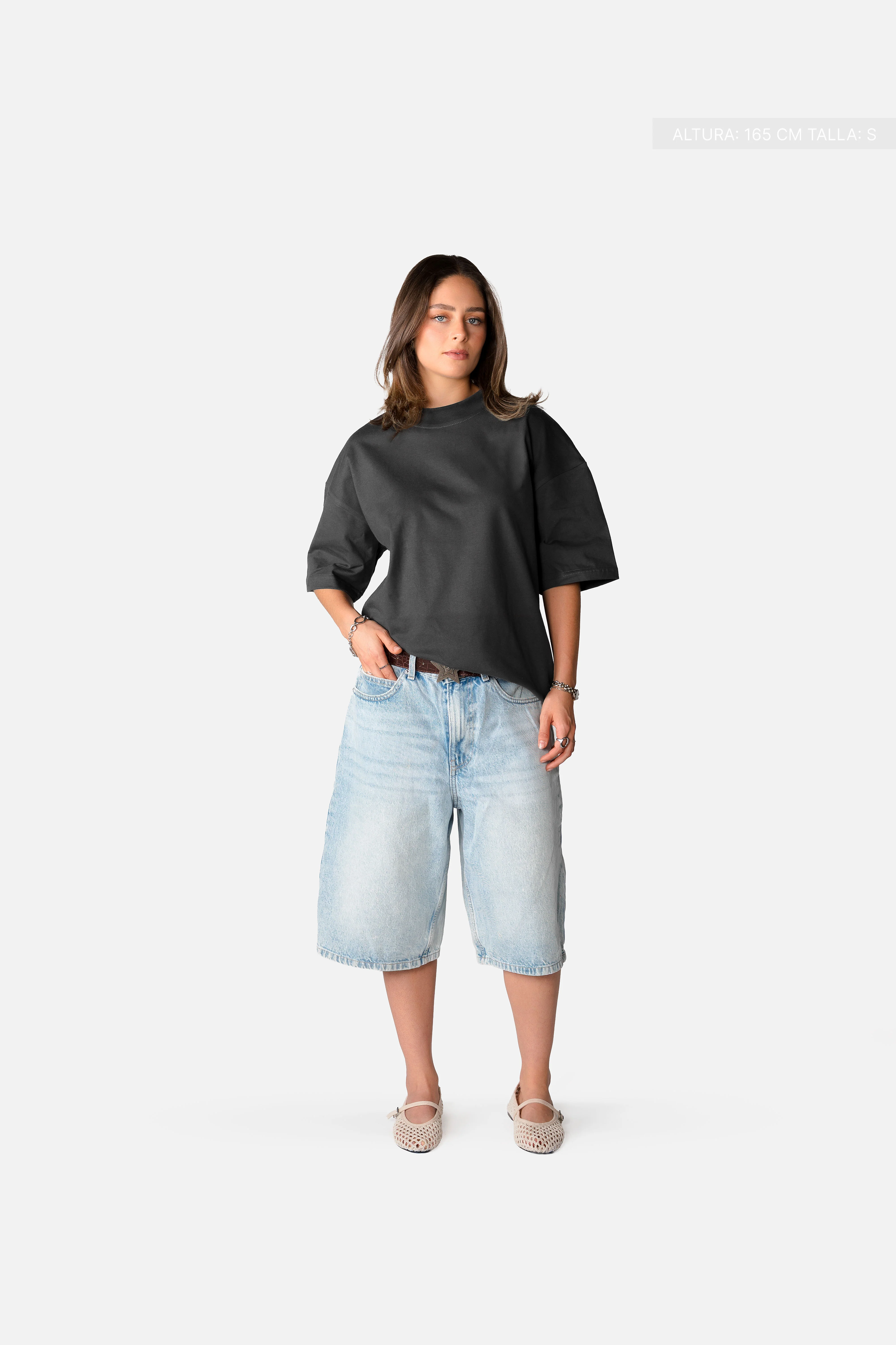 Legacy Semi-Oversized T-Shirt Oxford Grey - Image 2