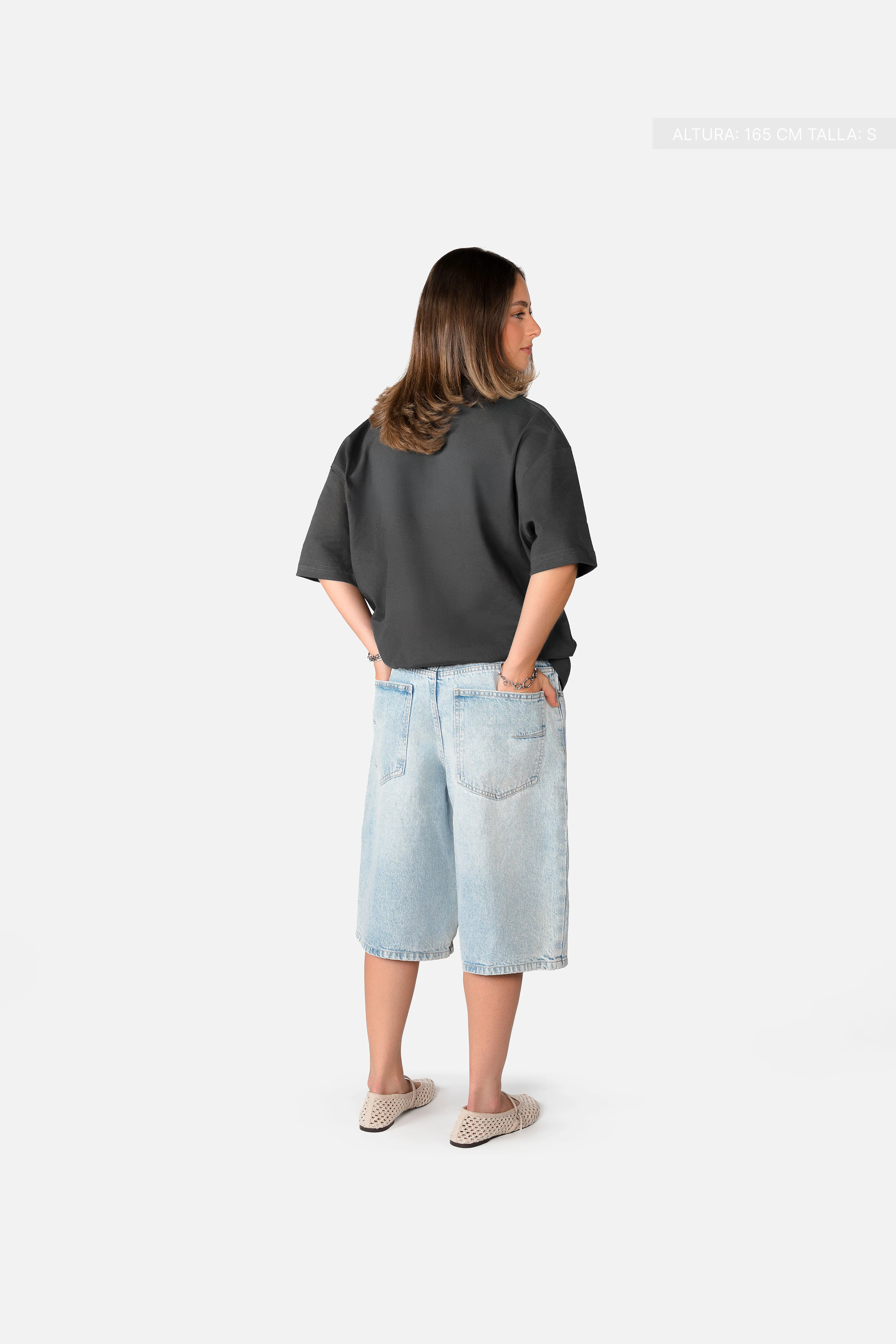 Legacy Semi-Oversized T-Shirt Oxford Grey - Image 4