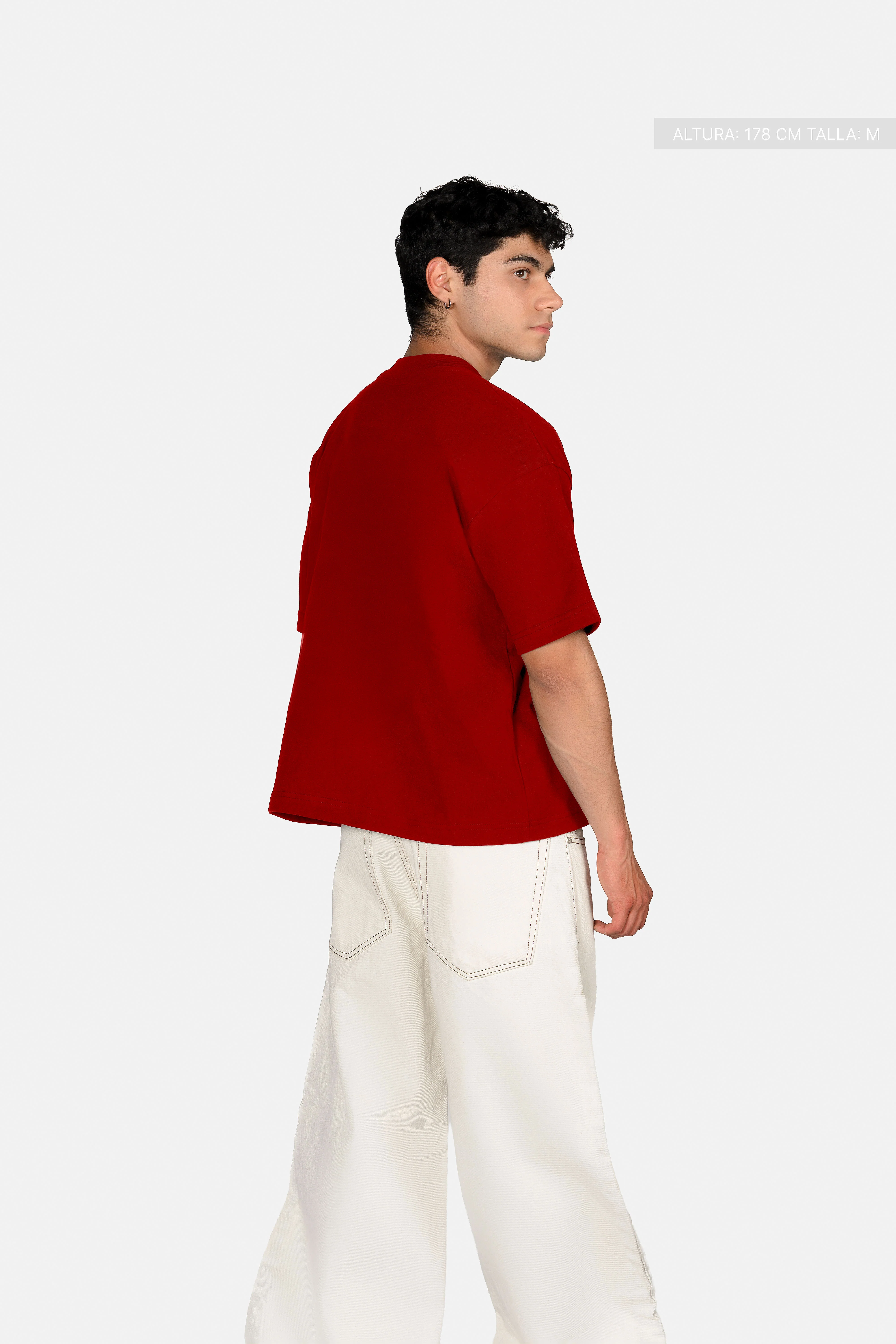 Legacy Semi-Oversized T-Shirt Red - Image 5