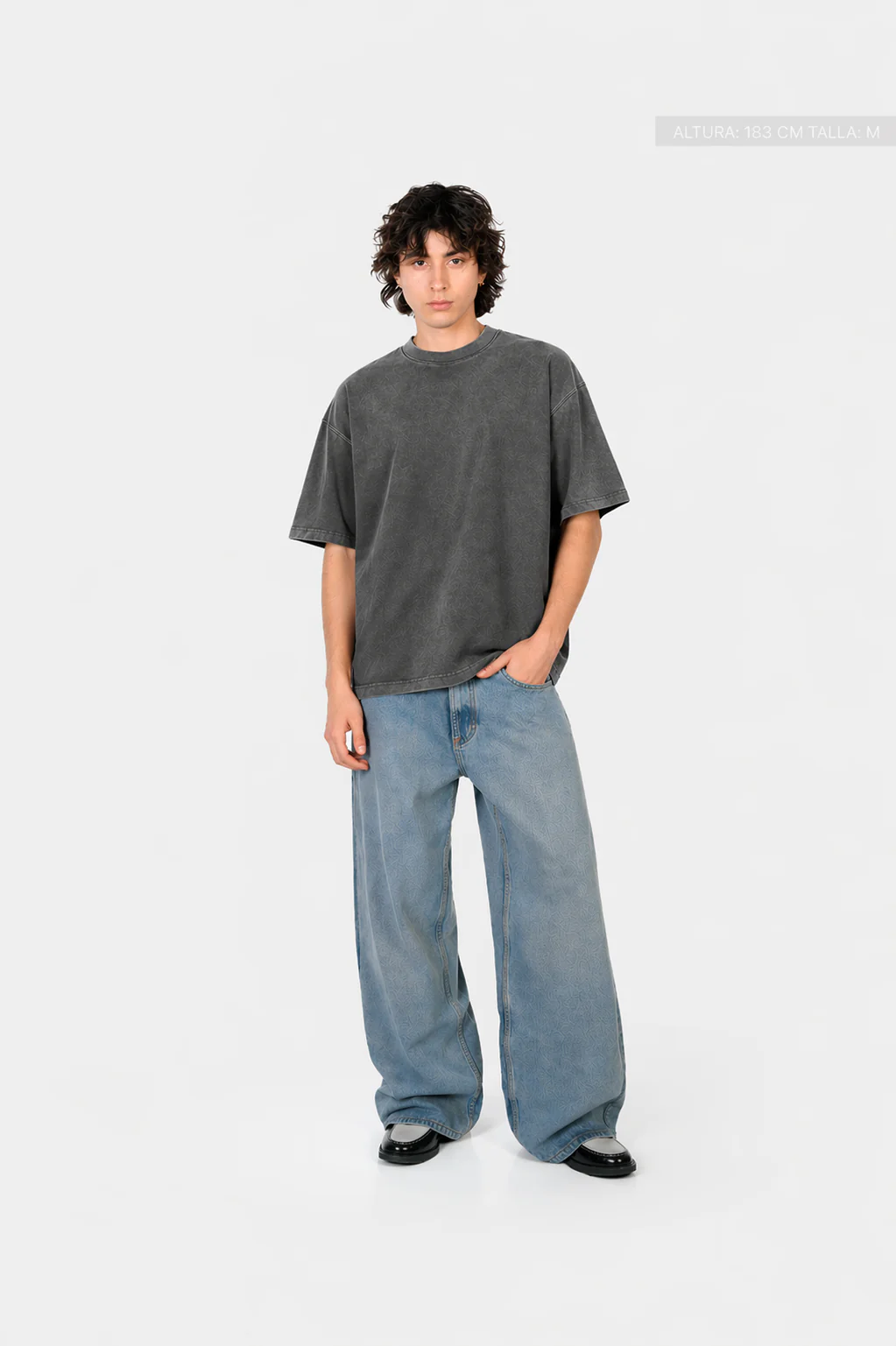 Legacy Semi-Oversized T-Shirt Washed Grey - Image 2