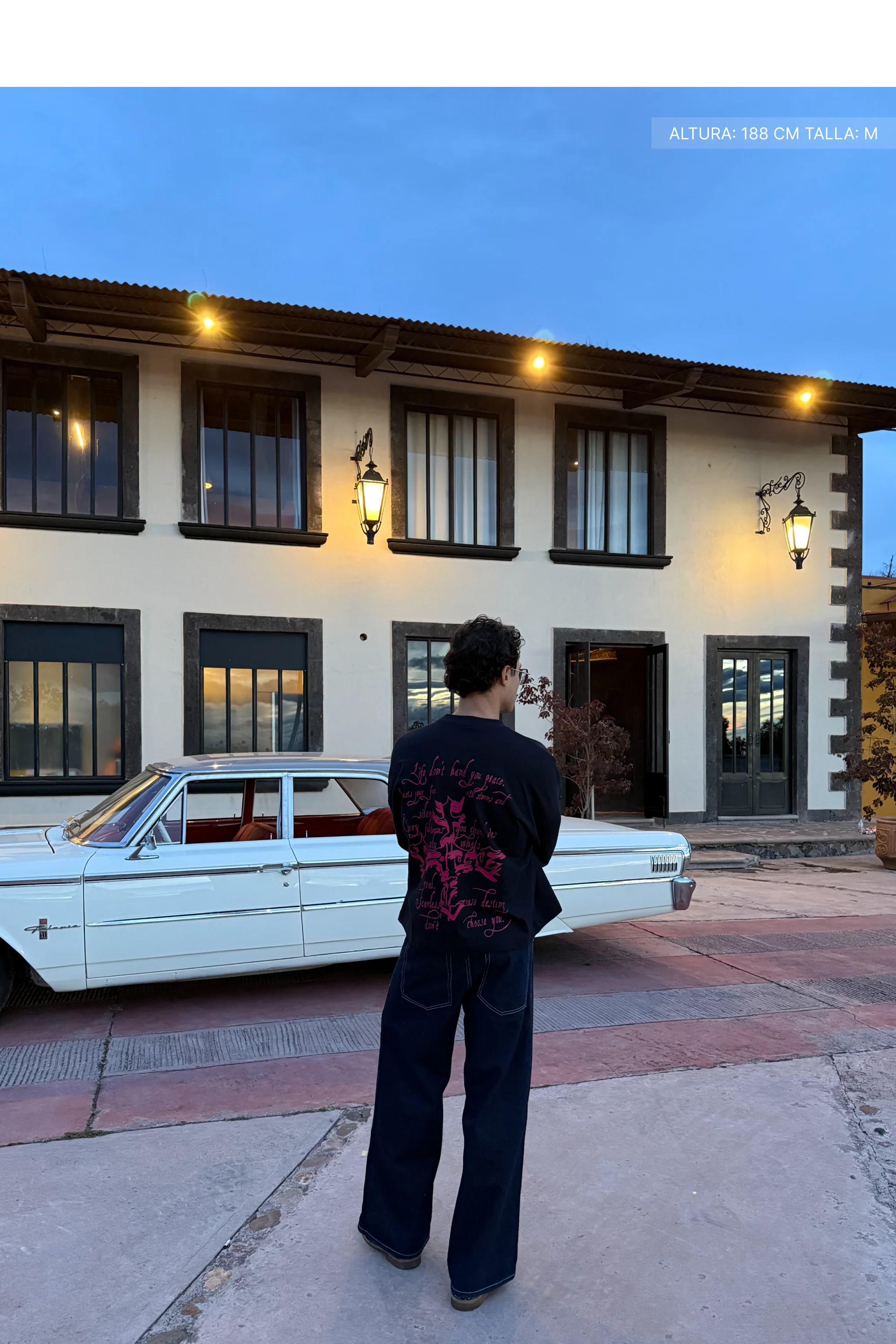 Letter Cross Longsleeve Navy Blue - Image 2