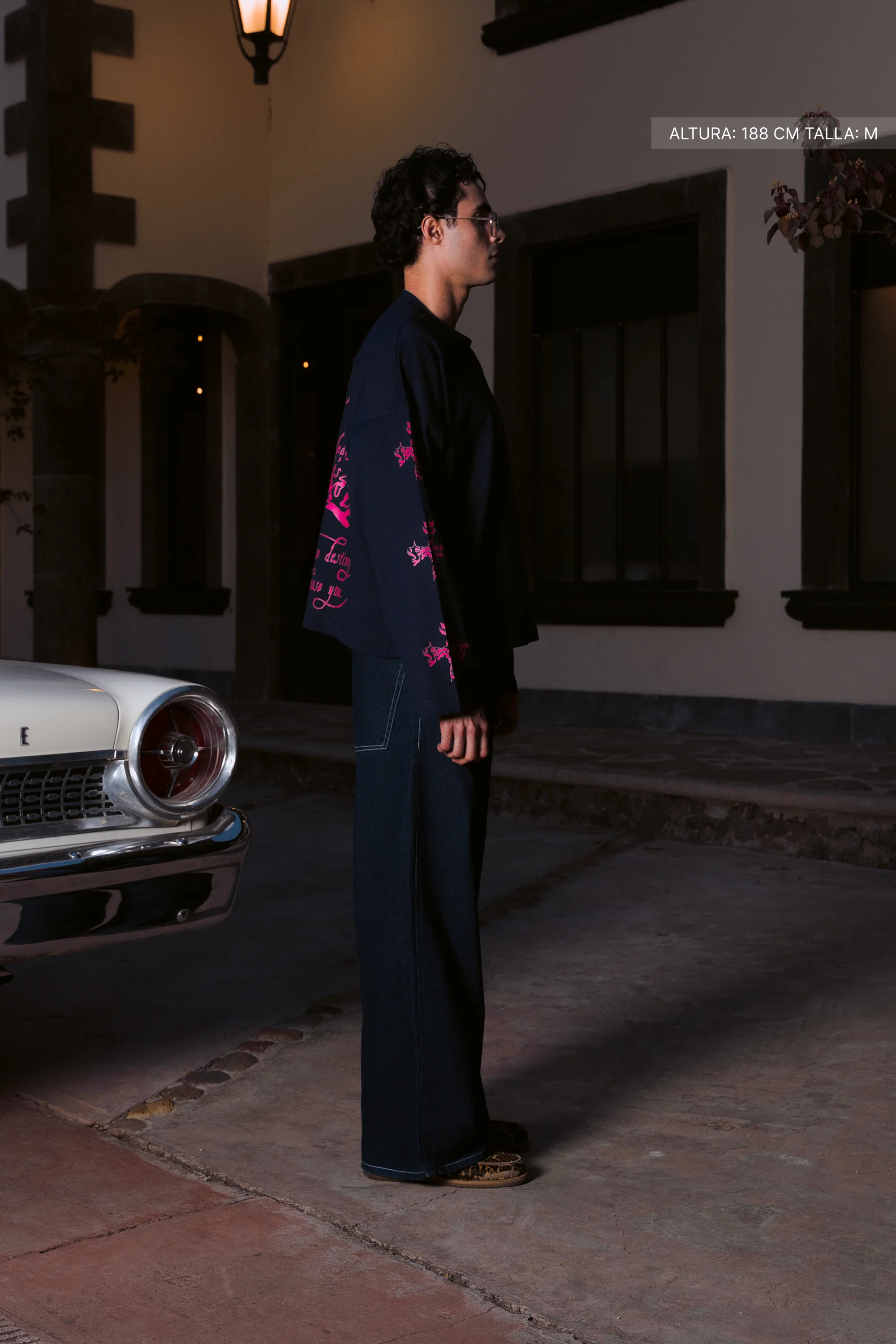 Letter Cross Longsleeve Navy Blue - Image 6