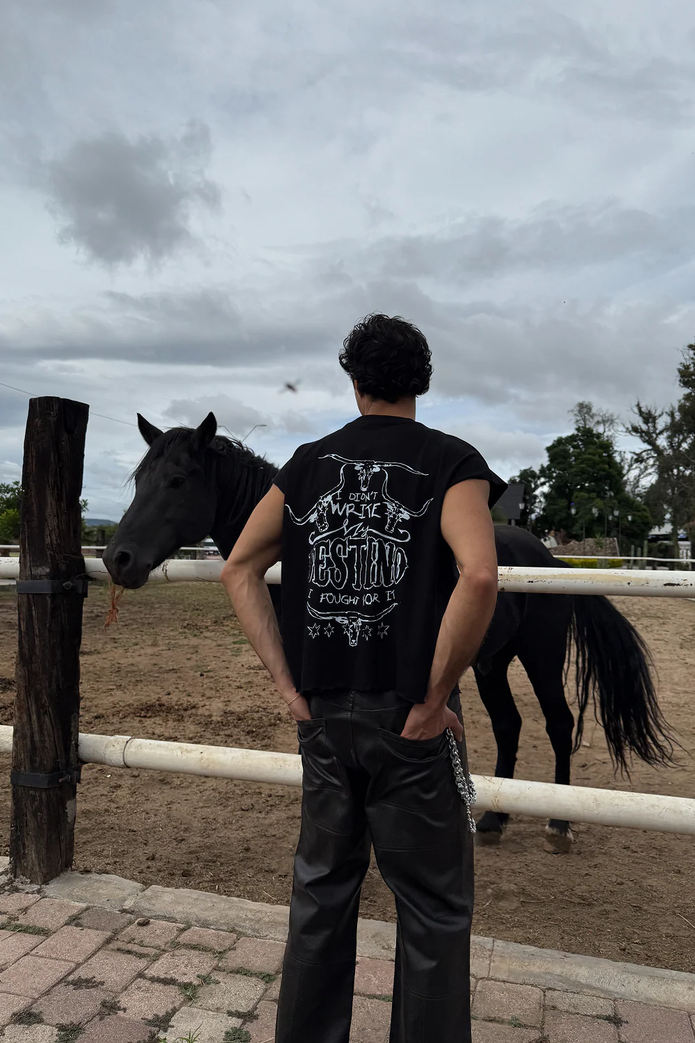 Long Horns Tank Top Black - Image 2