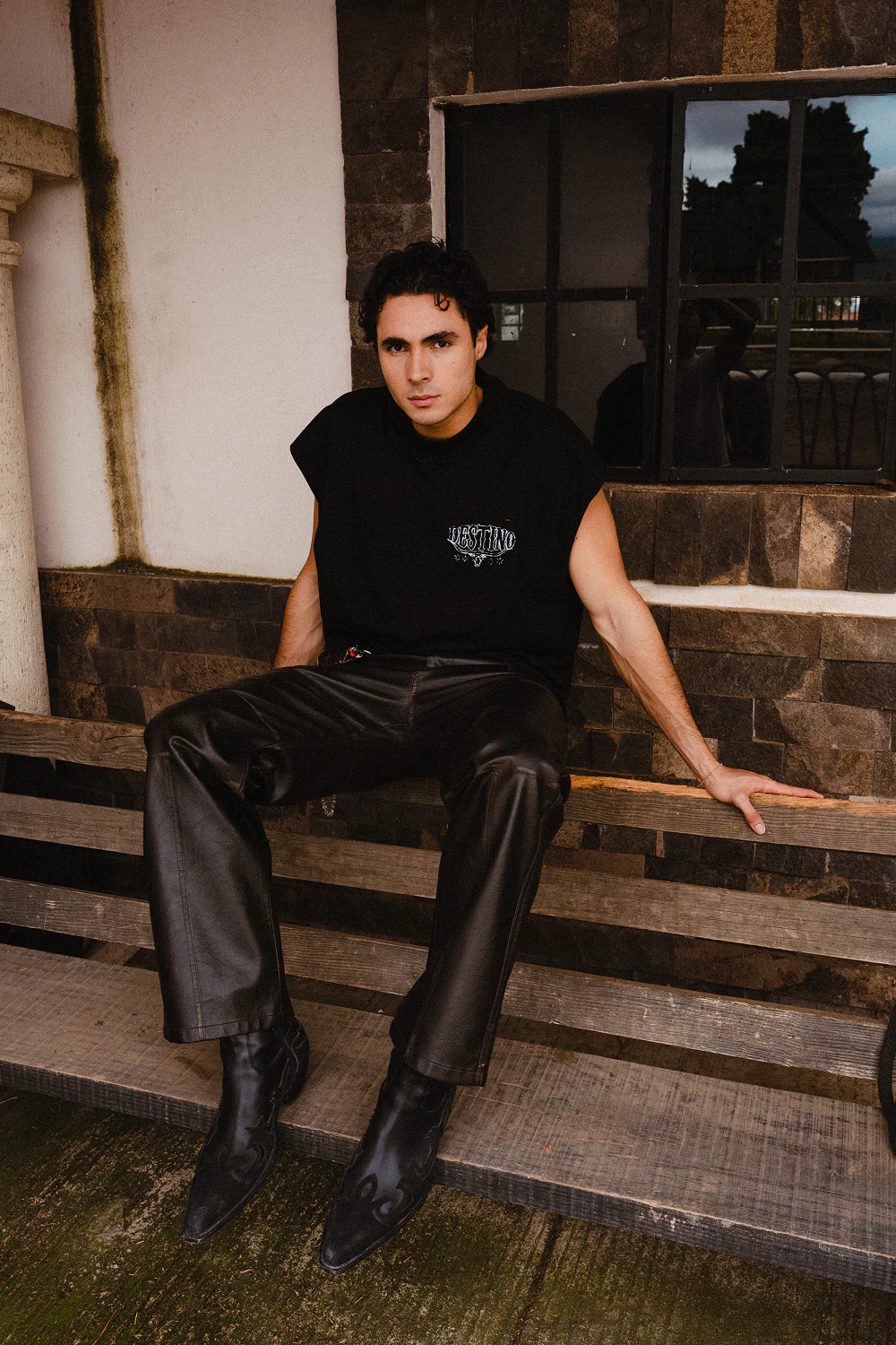 Long Horns Tank Top Black - Image 4