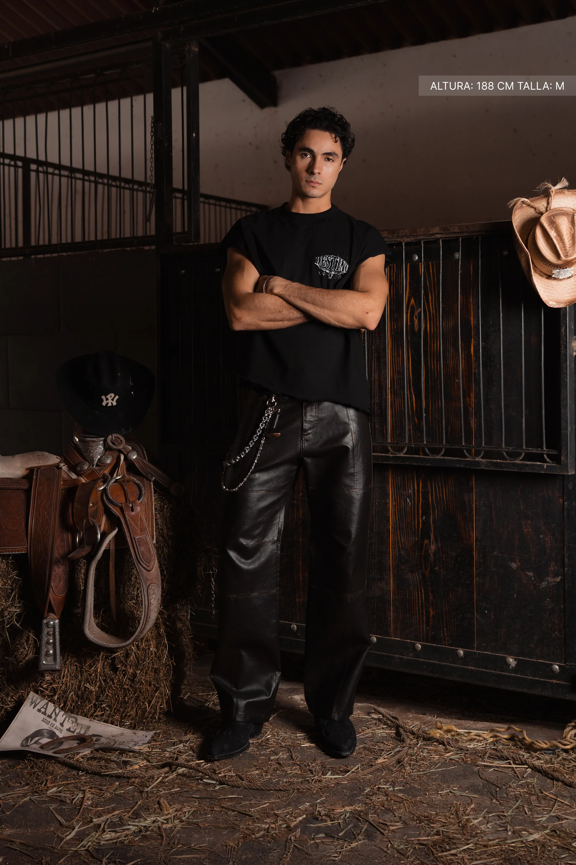 Long Horns Tank Top Black - Image 5