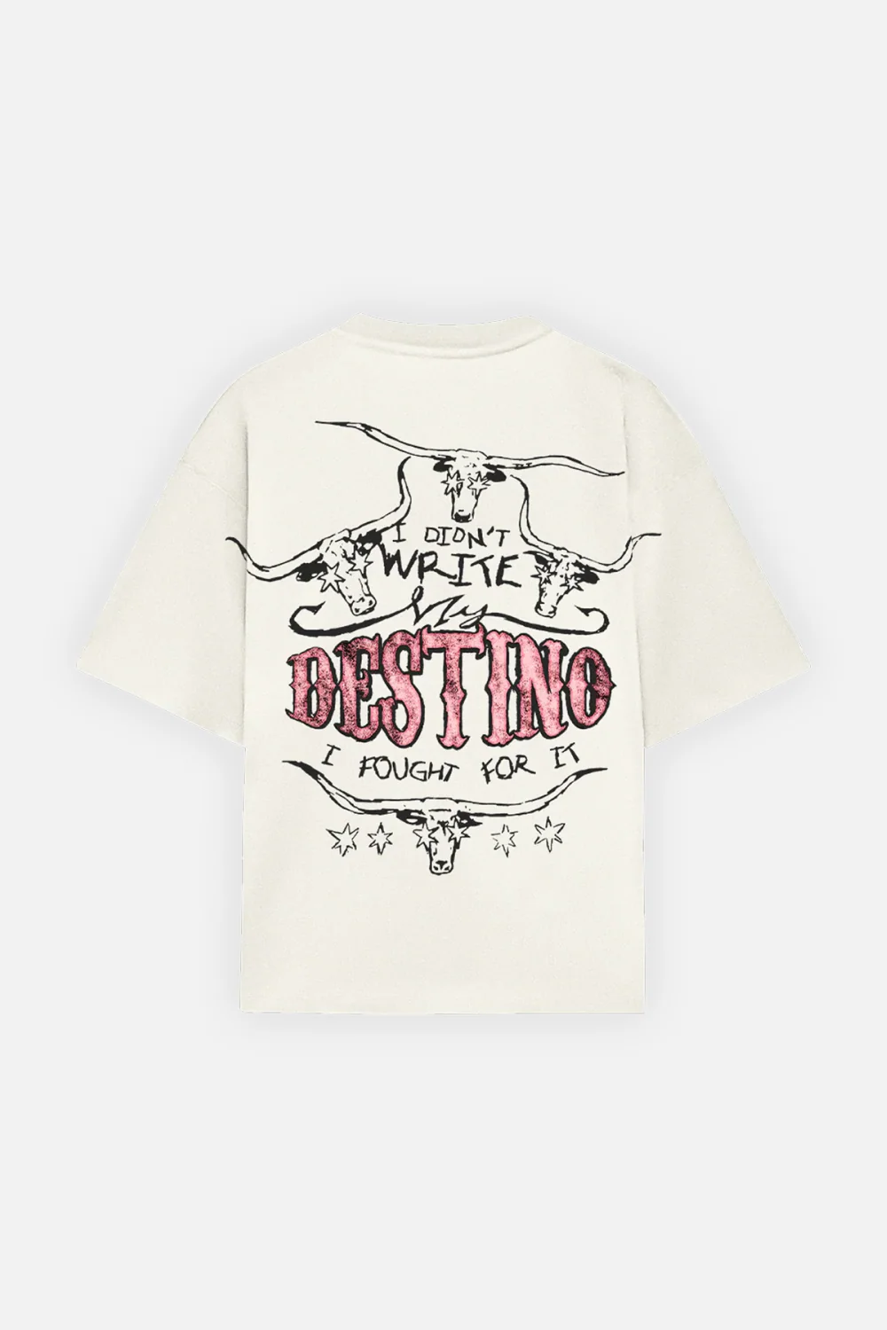 Long Horns Tee Ivory