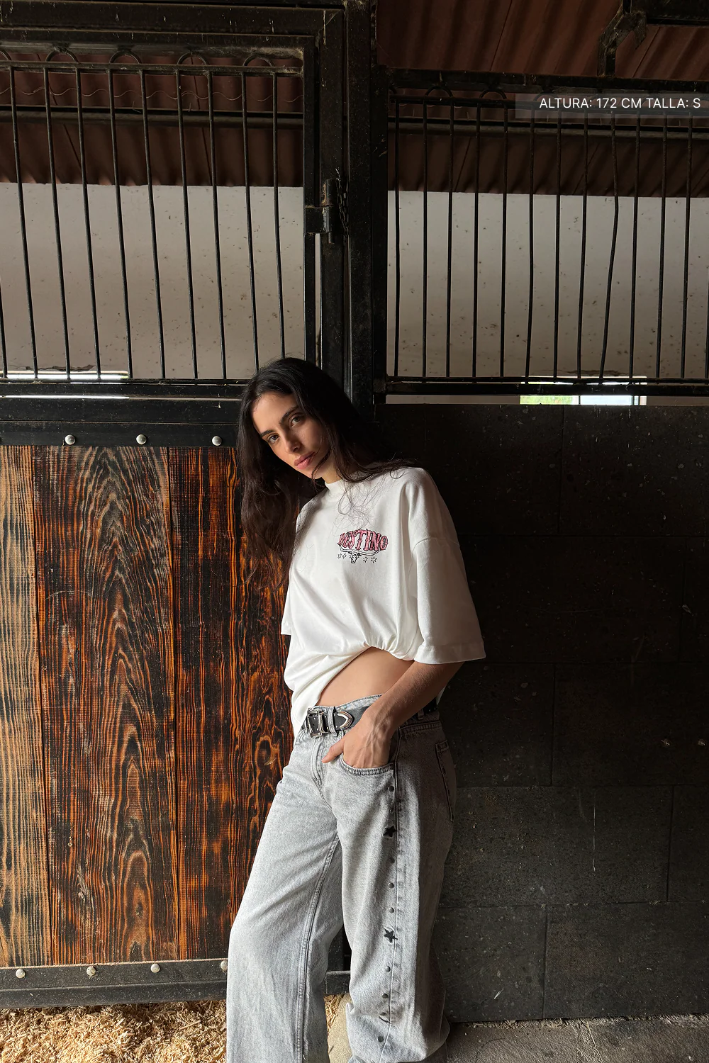 Long Horns Tee Ivory - Image 2
