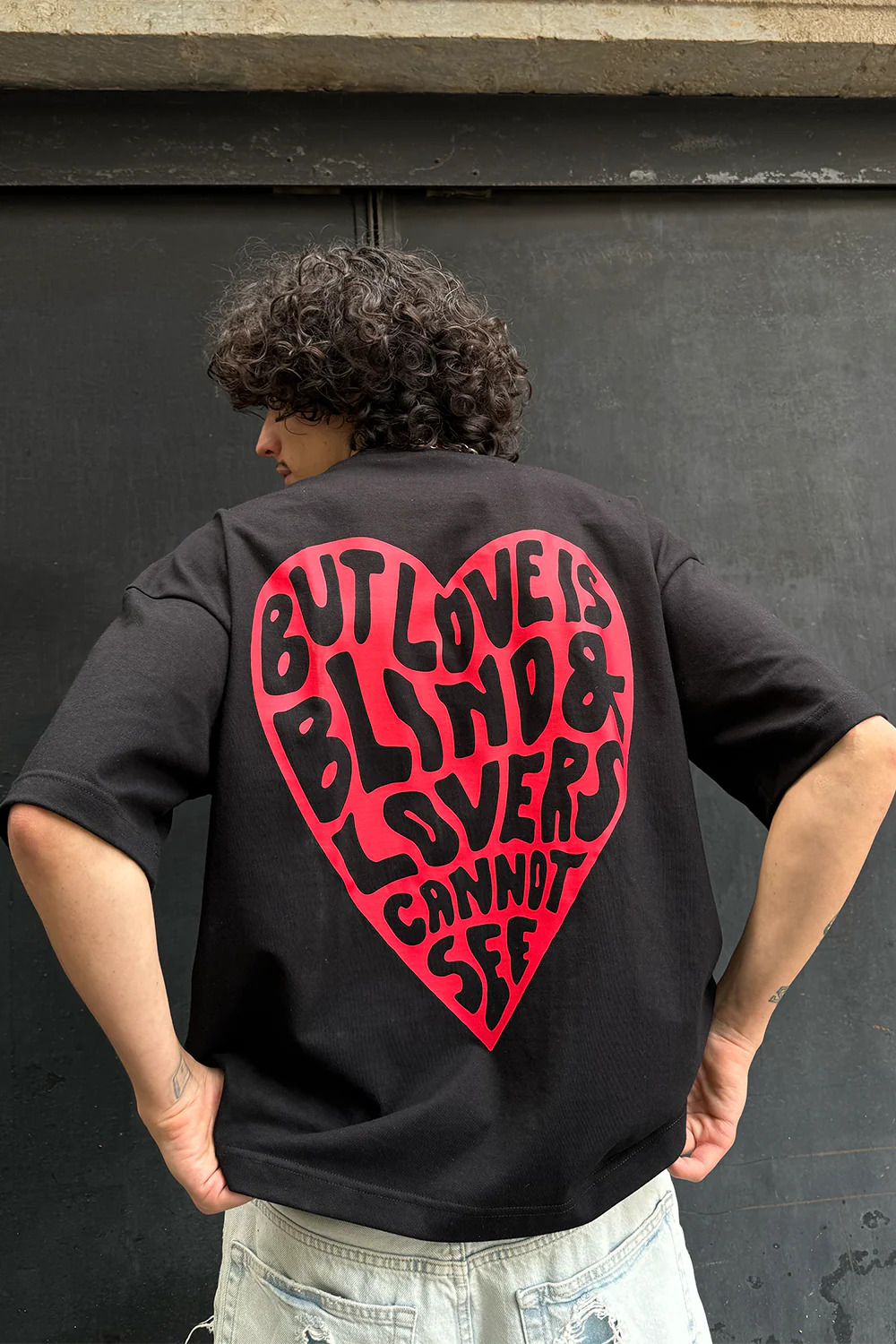 Love Is Blind Tee Black - Image 2