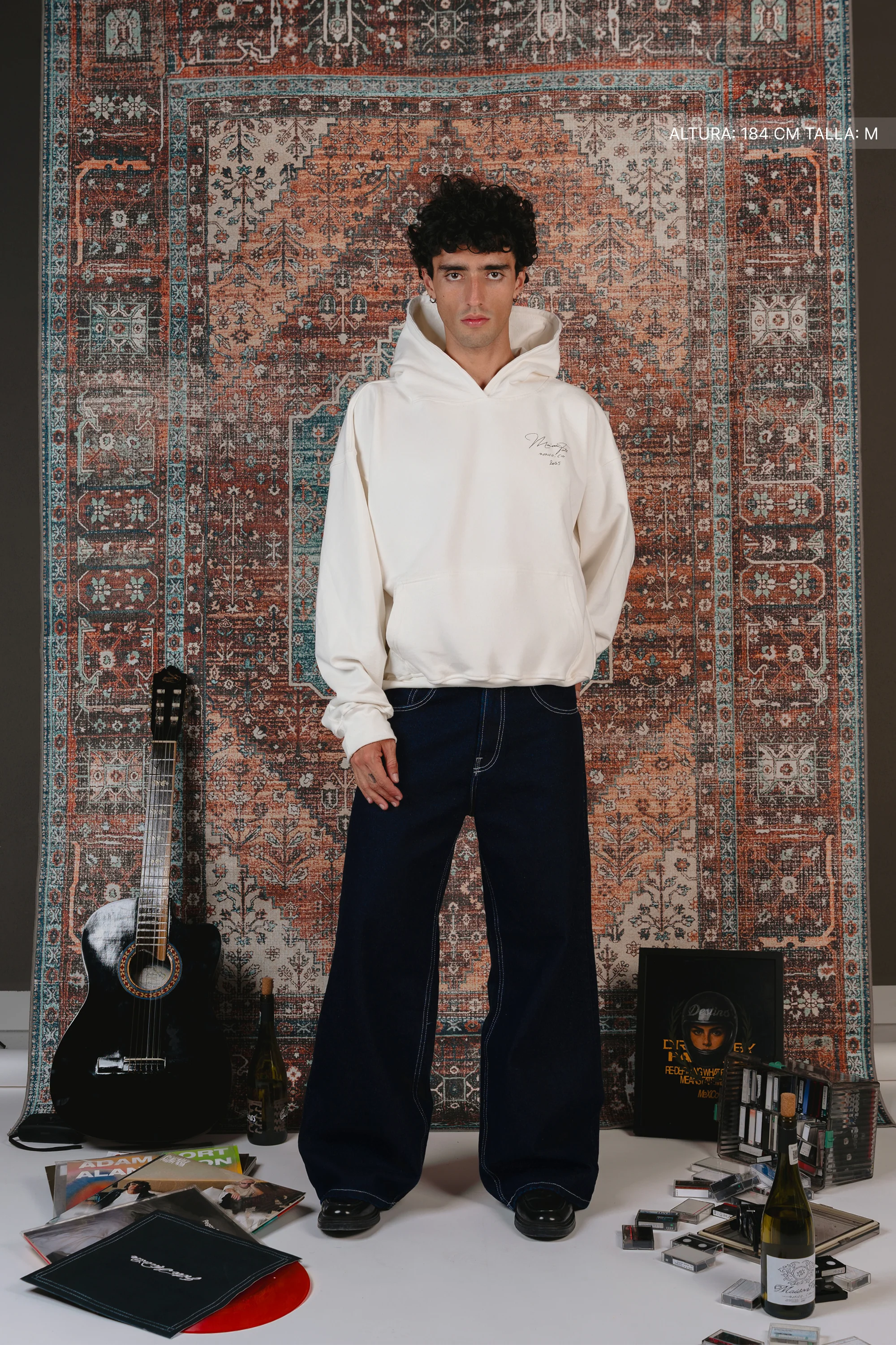 Maison Sparks Hoodie Ivory - Image 4