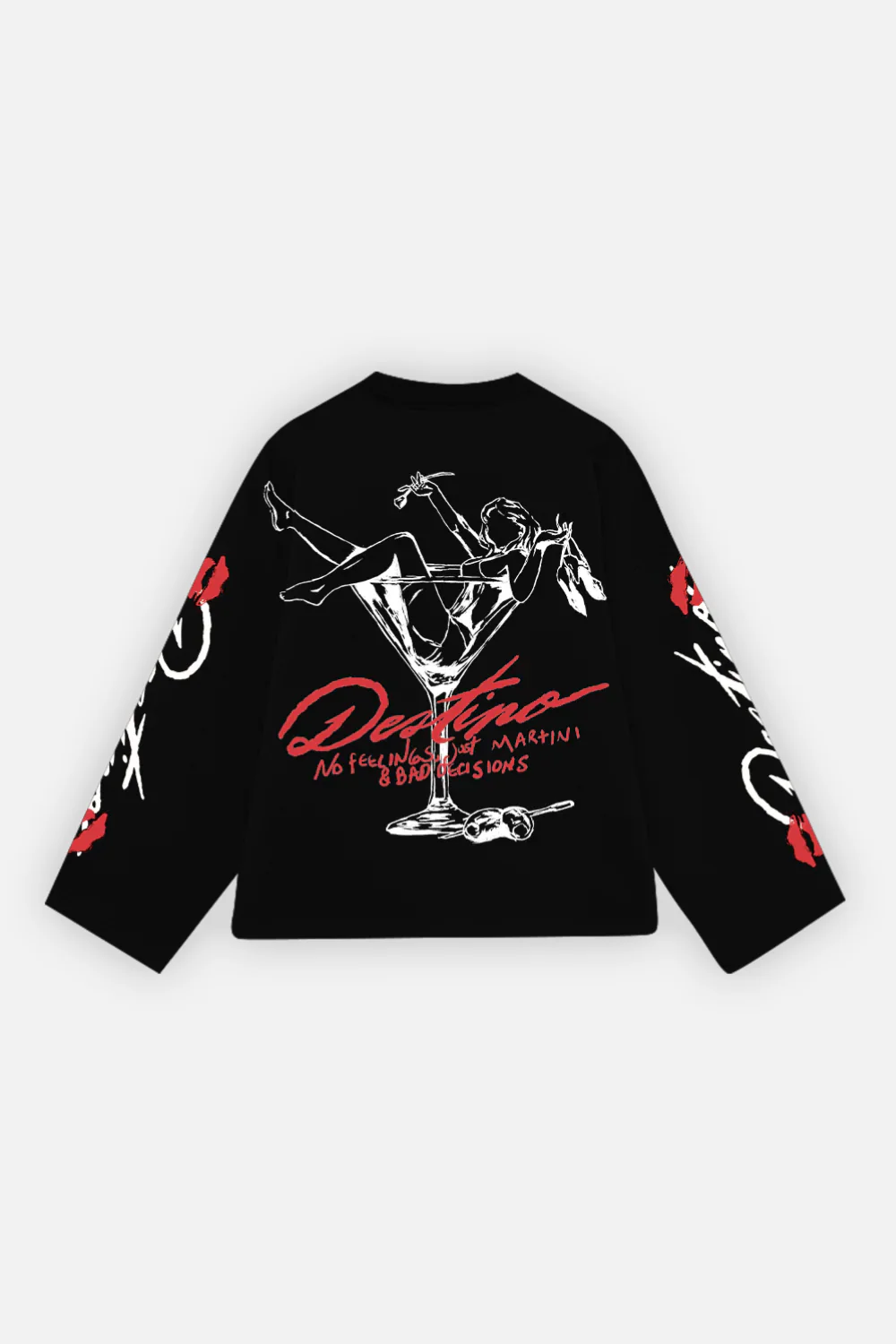 Martini & Bad Decisions Longsleeve Black