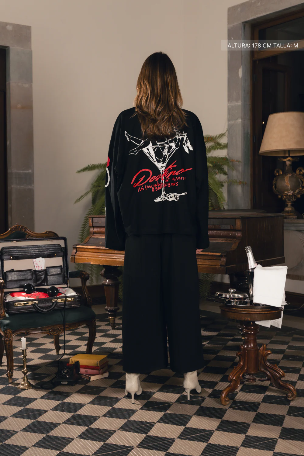Martini & Bad Decisions Longsleeve Black - Image 7