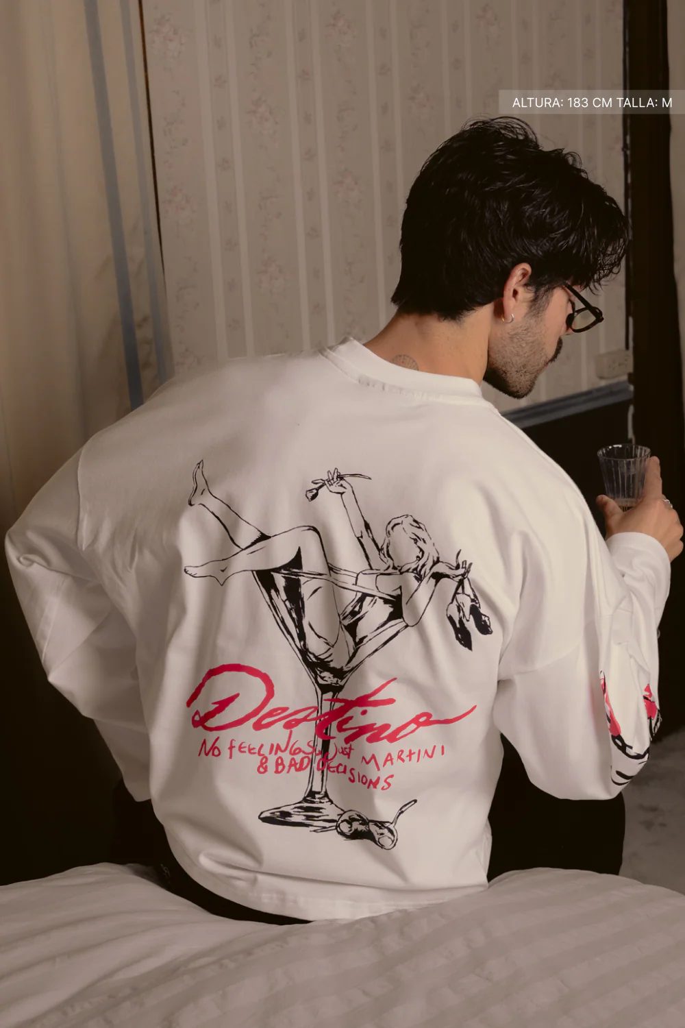 Martini & Bad Decisions Longsleeve Ivory - Image 8