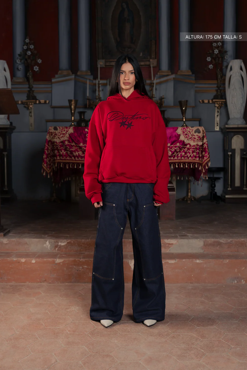 Not All Angels Hoodie Cherry Red - Image 4