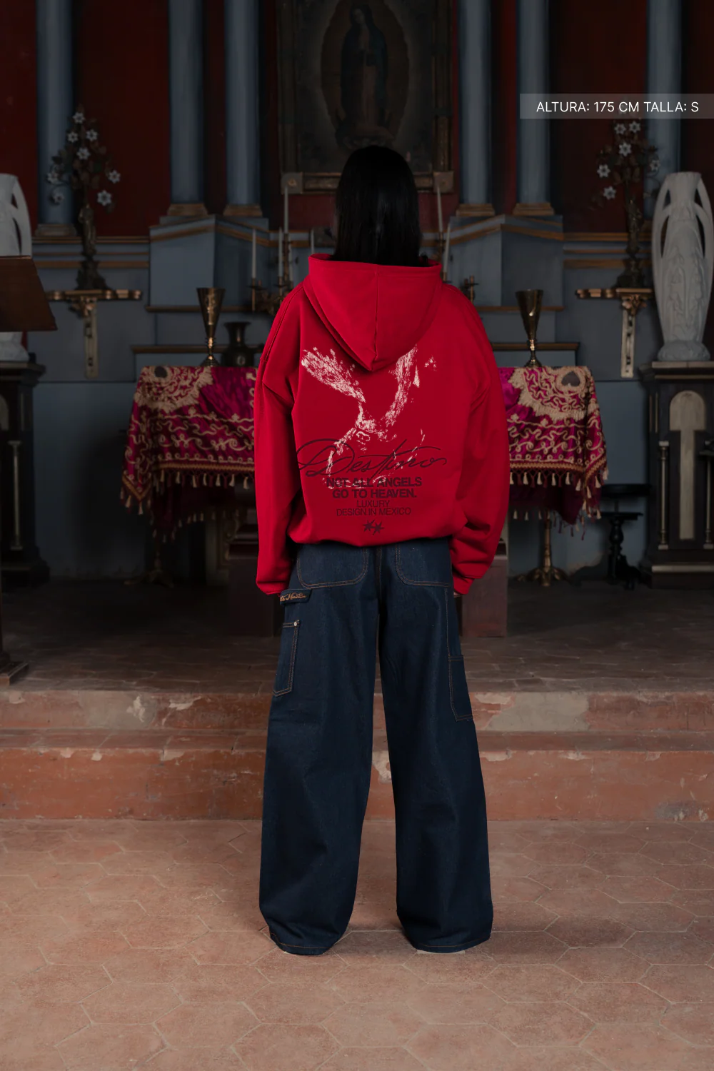 Not All Angels Hoodie Cherry Red - Image 5