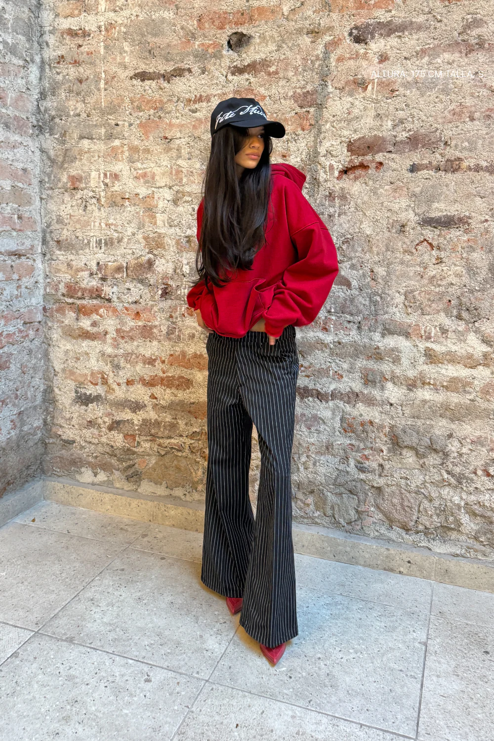 Not All Angels Hoodie Cherry Red - Image 6