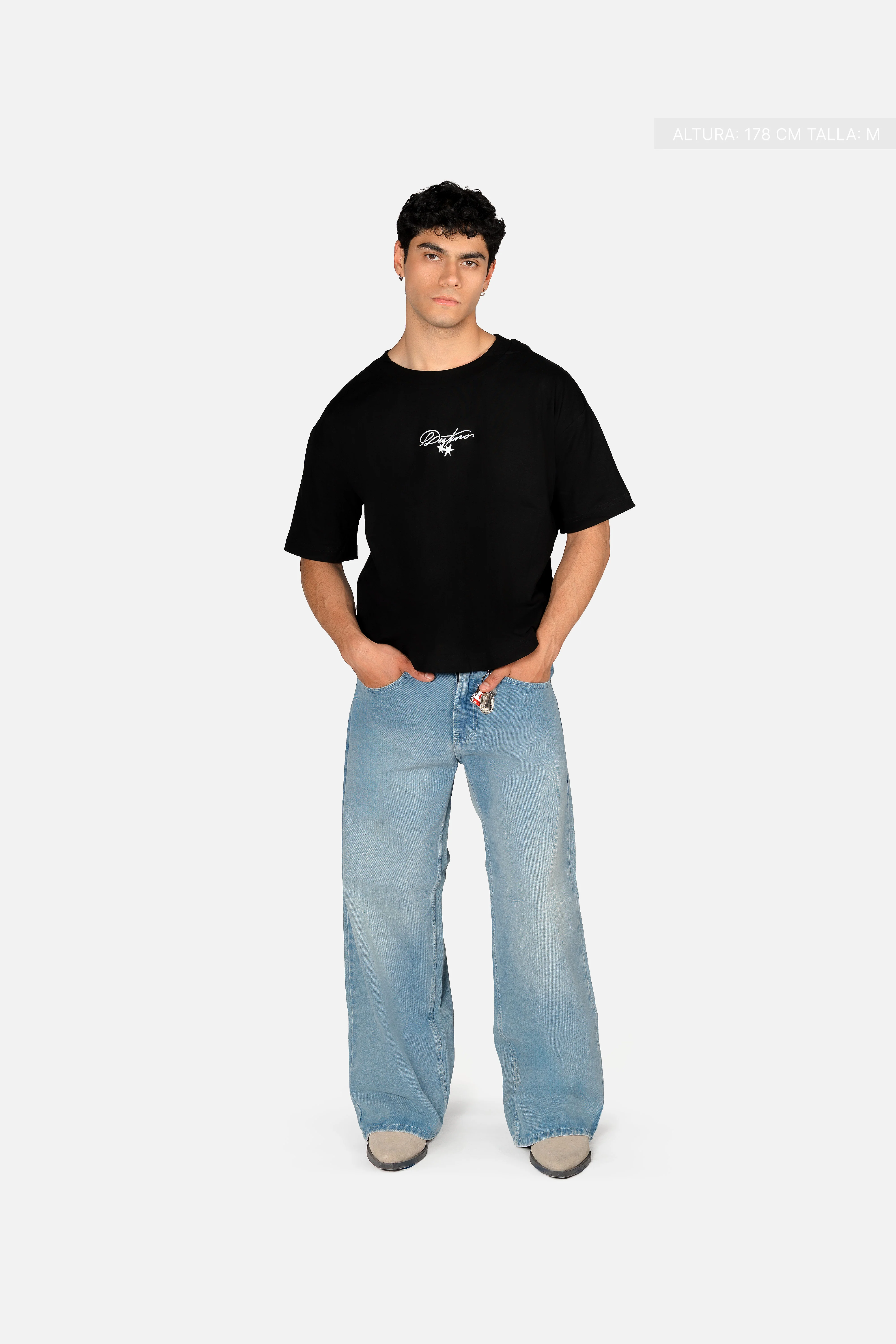 Not All Angels Tee Black & Black - Image 5