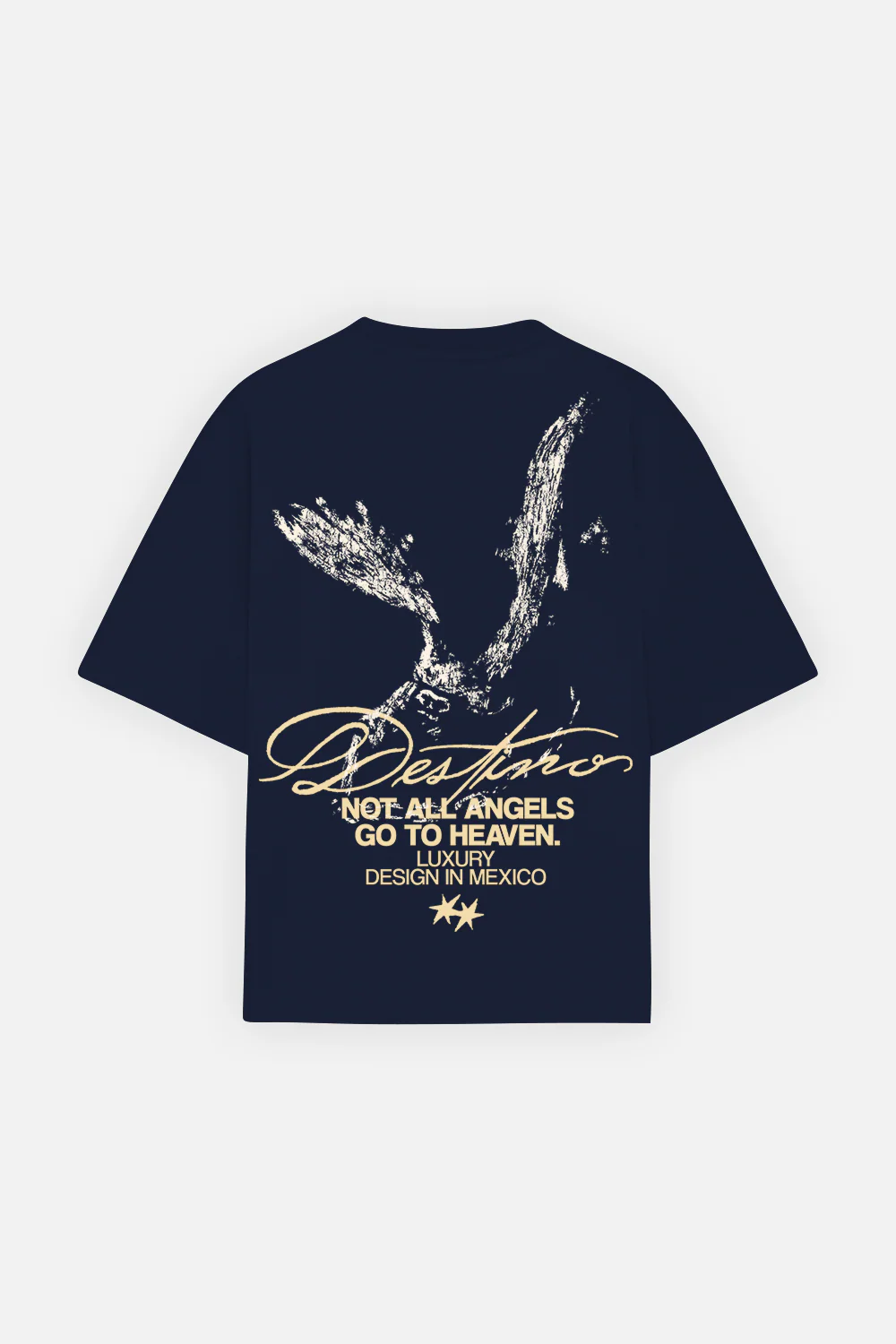 Not All Angels Tee Navy Blue