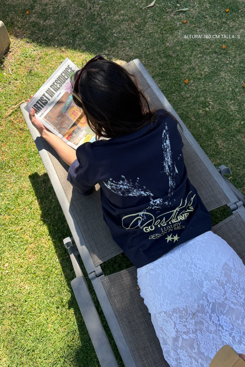 Not All Angels Tee Navy Blue - Image 8